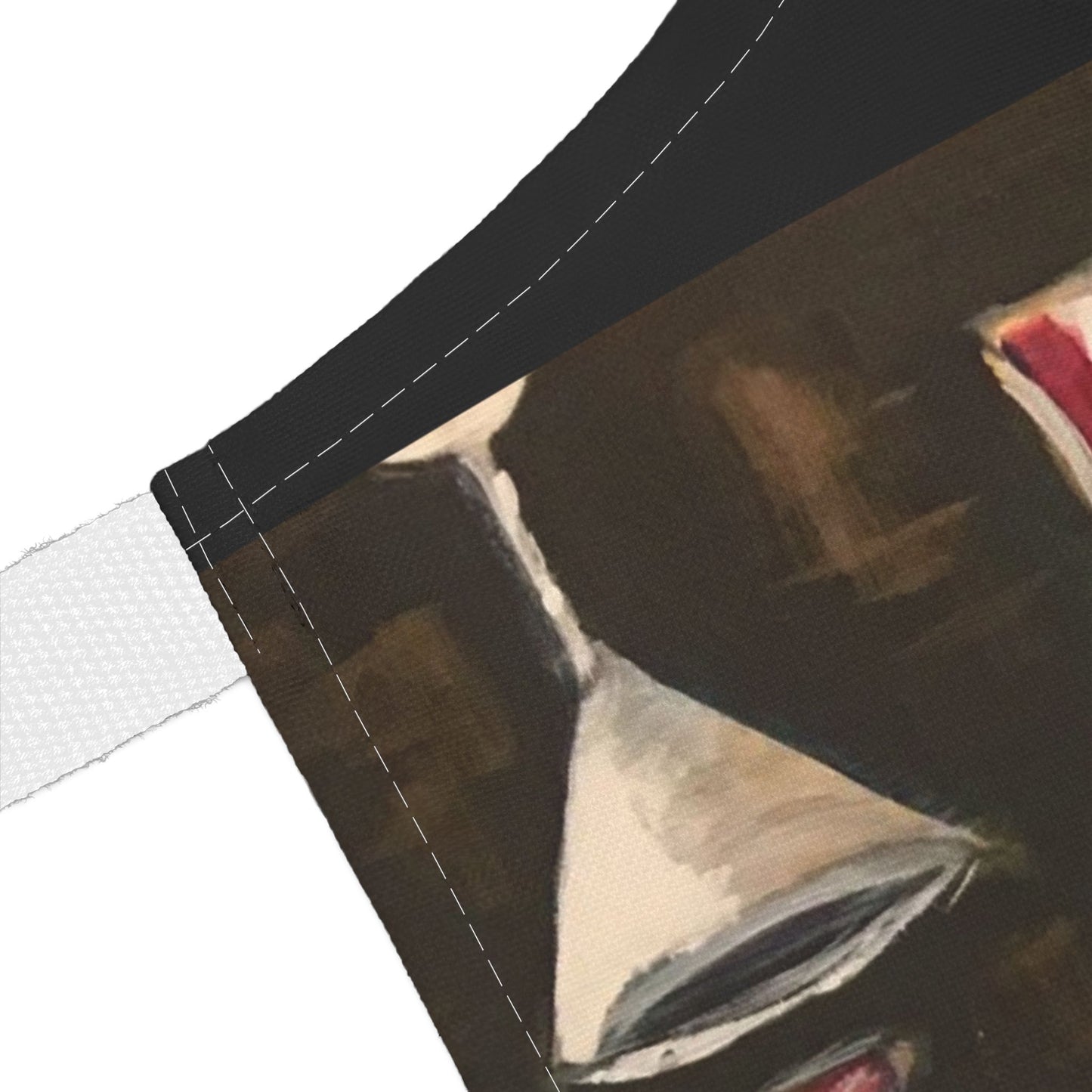 Just Give Me Wine- Art Apron — "Choose Your Straps"