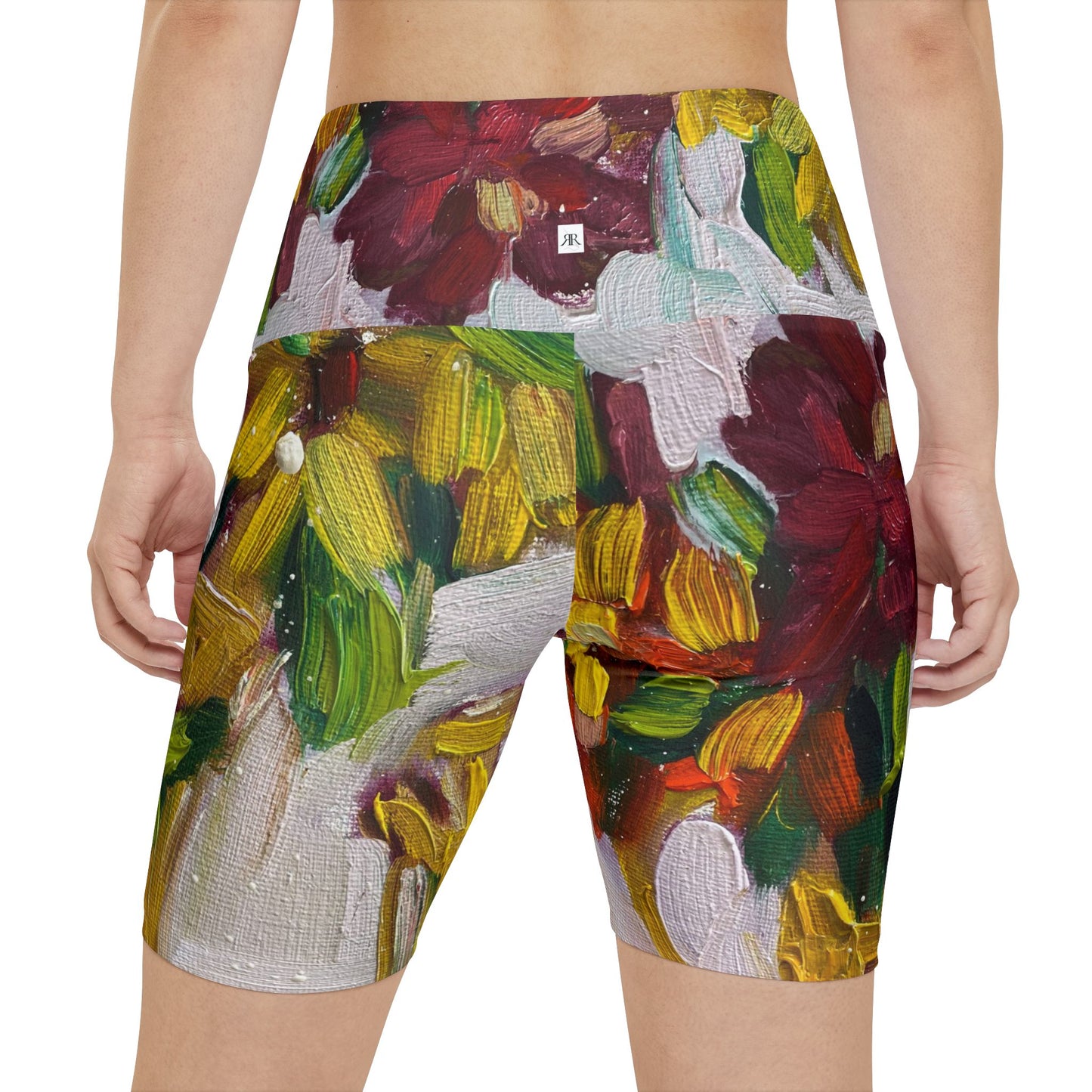 Women's Workout Shorts - Petals on my Patio