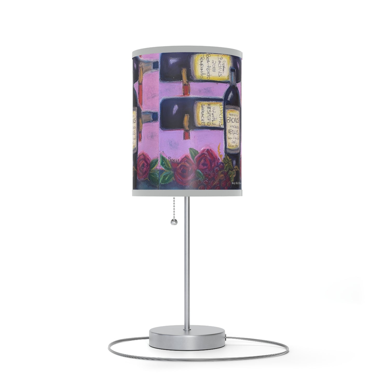GBV Wine Rack and Roses #2 (expanded to show more roses) Lamp on a Stand, US|CA plug