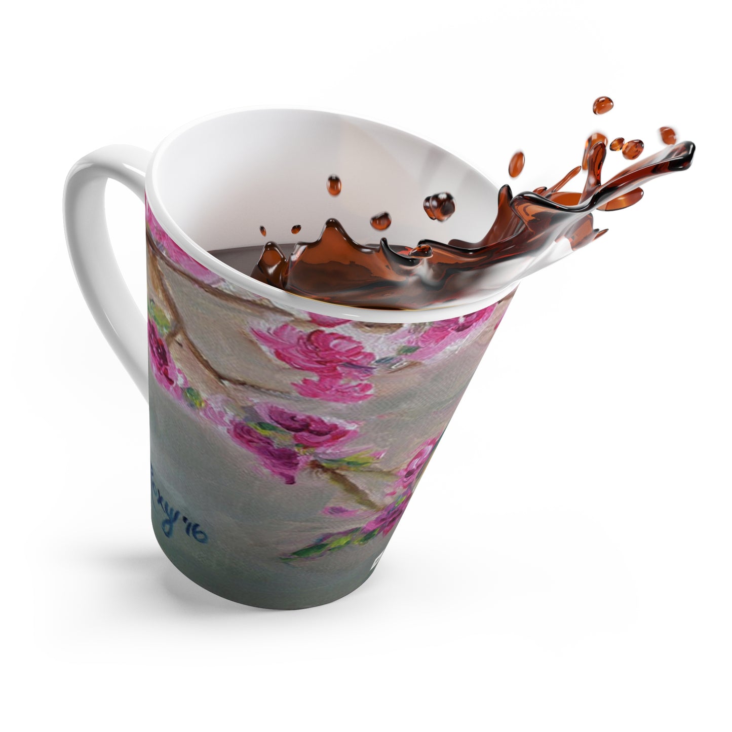 Mug - Bluebird in Cherry Blossoms-Made in and Ships from USA