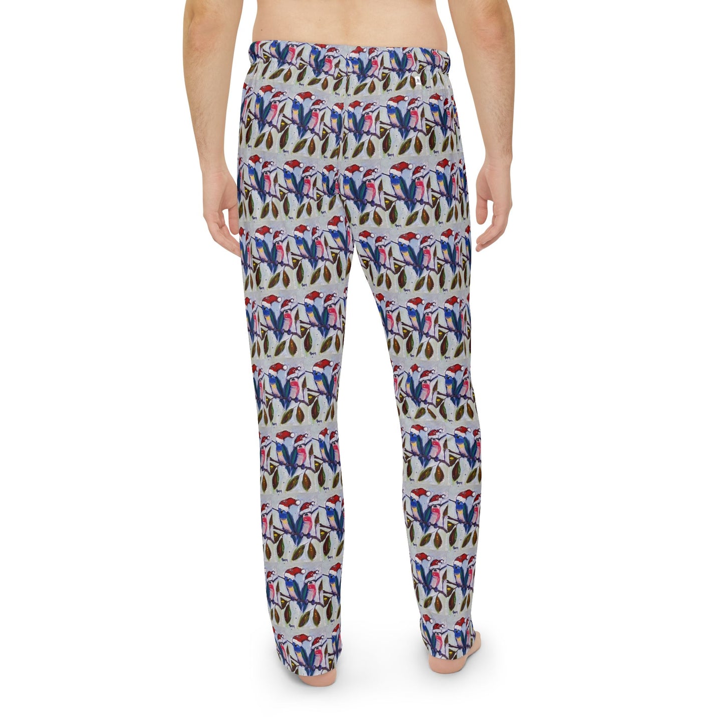 Holiday Humminbgirds Pajama Pants — Colorful All‑Over Print Men's Lounge Pants