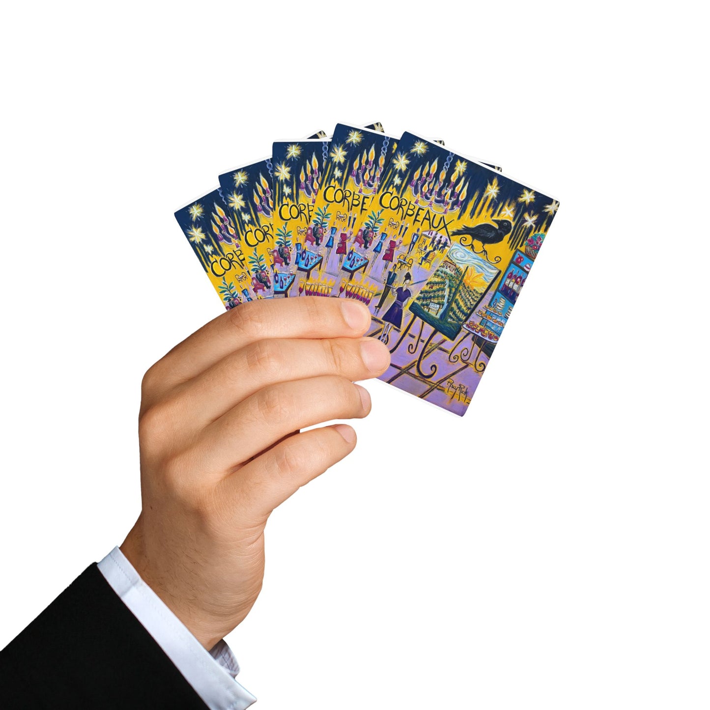 Playing Cards-Corbeaux- Wine and Art After Dark