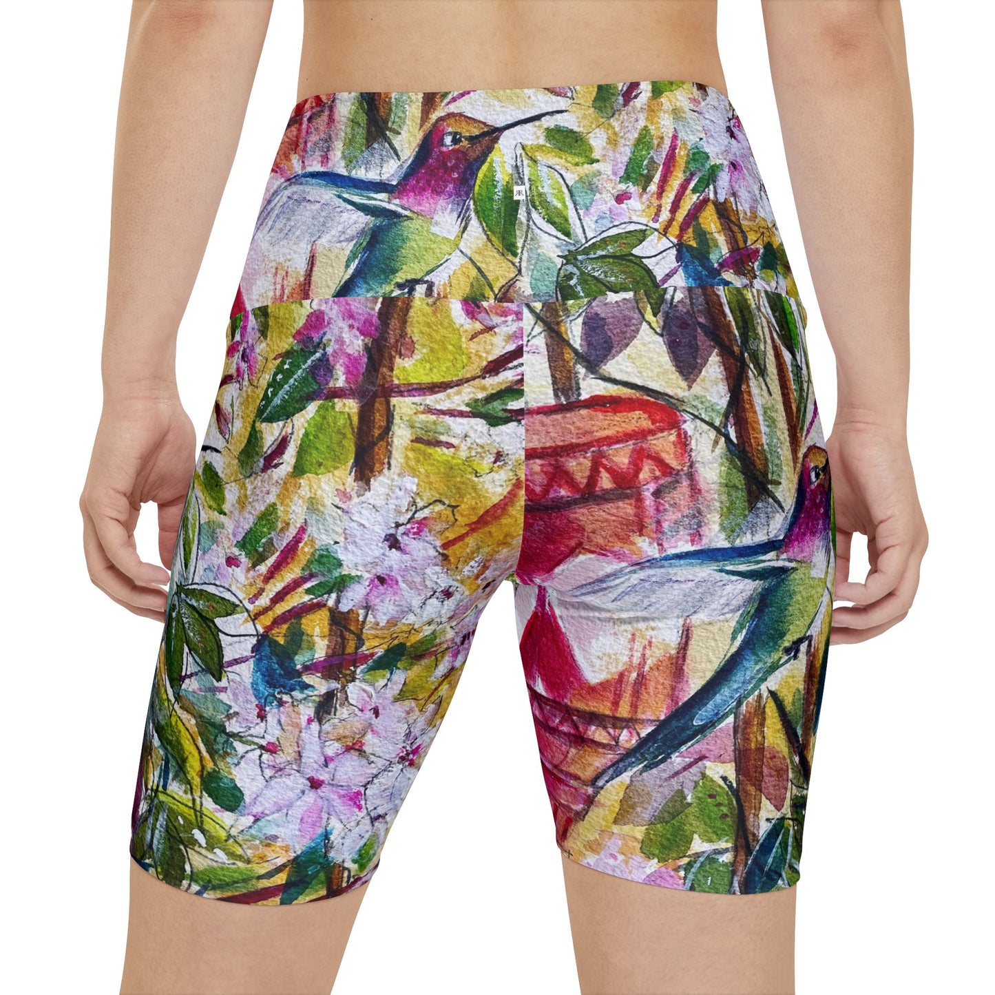 Women's Workout Shorts - Hummingbird by the Jasmine