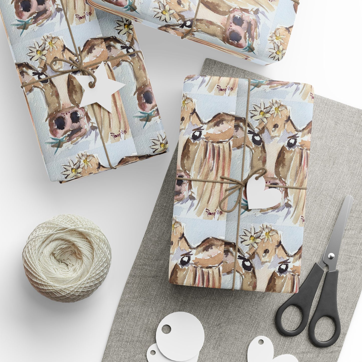 Daisy Mae Cow Wrapping Papers