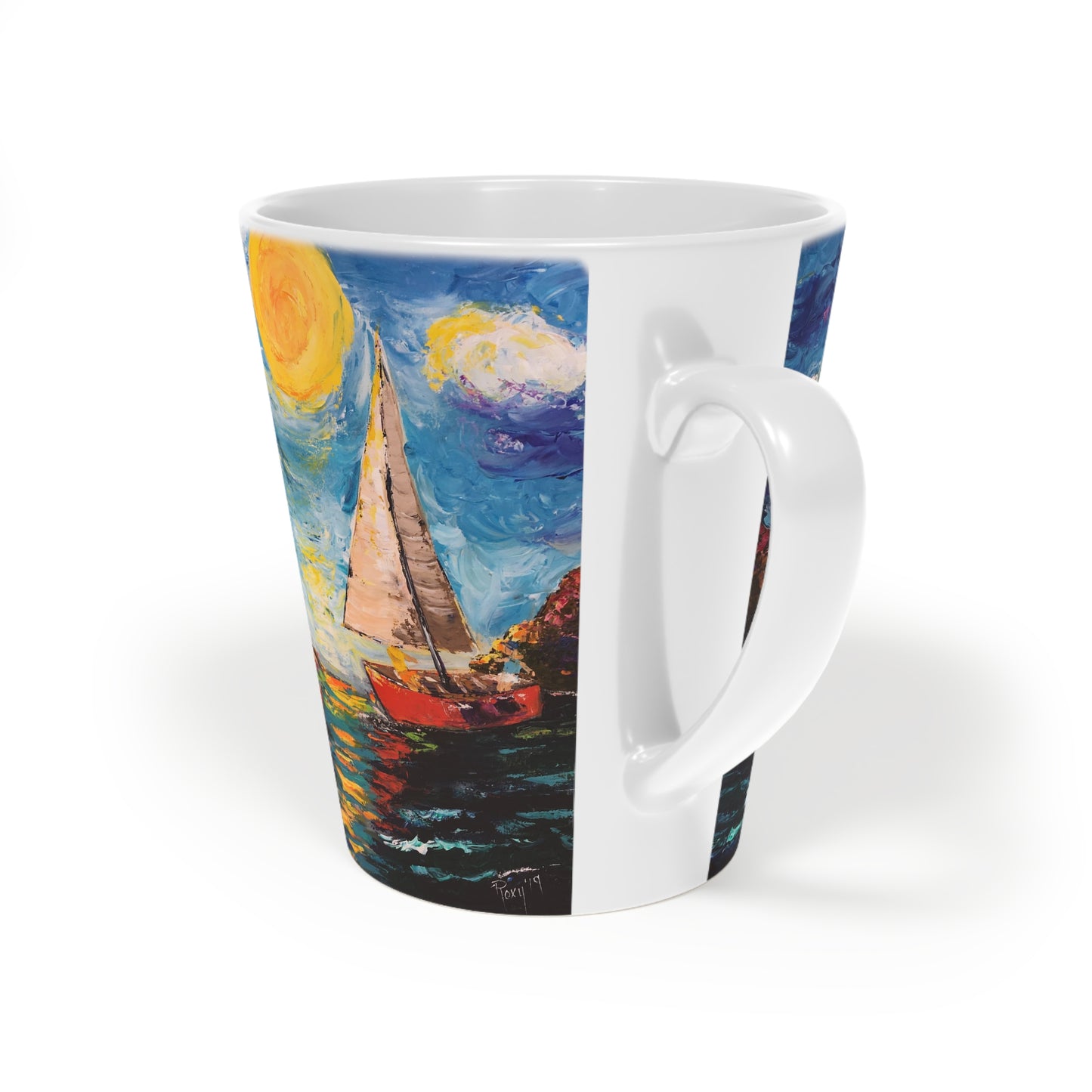 Sunny Sails Latte Mug, 12oz