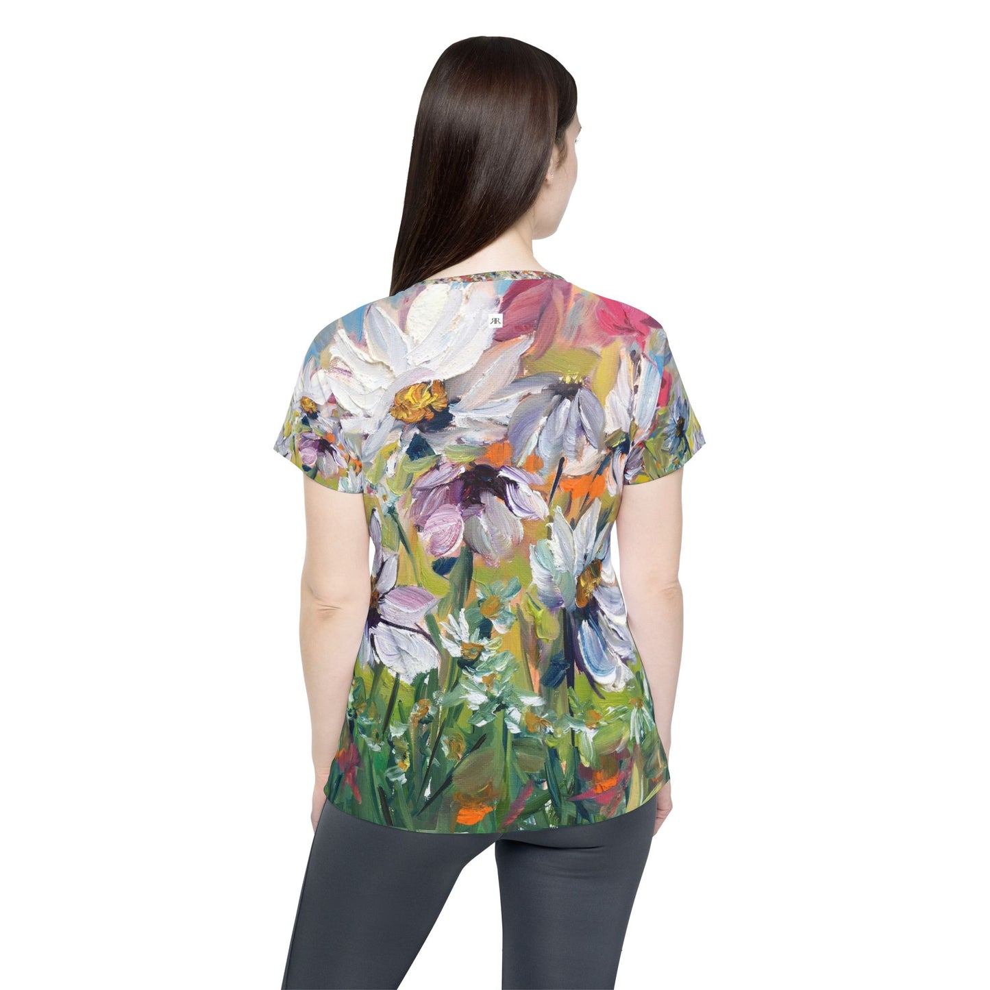 Women's Sports Jersey -Abstract Daisy Garden