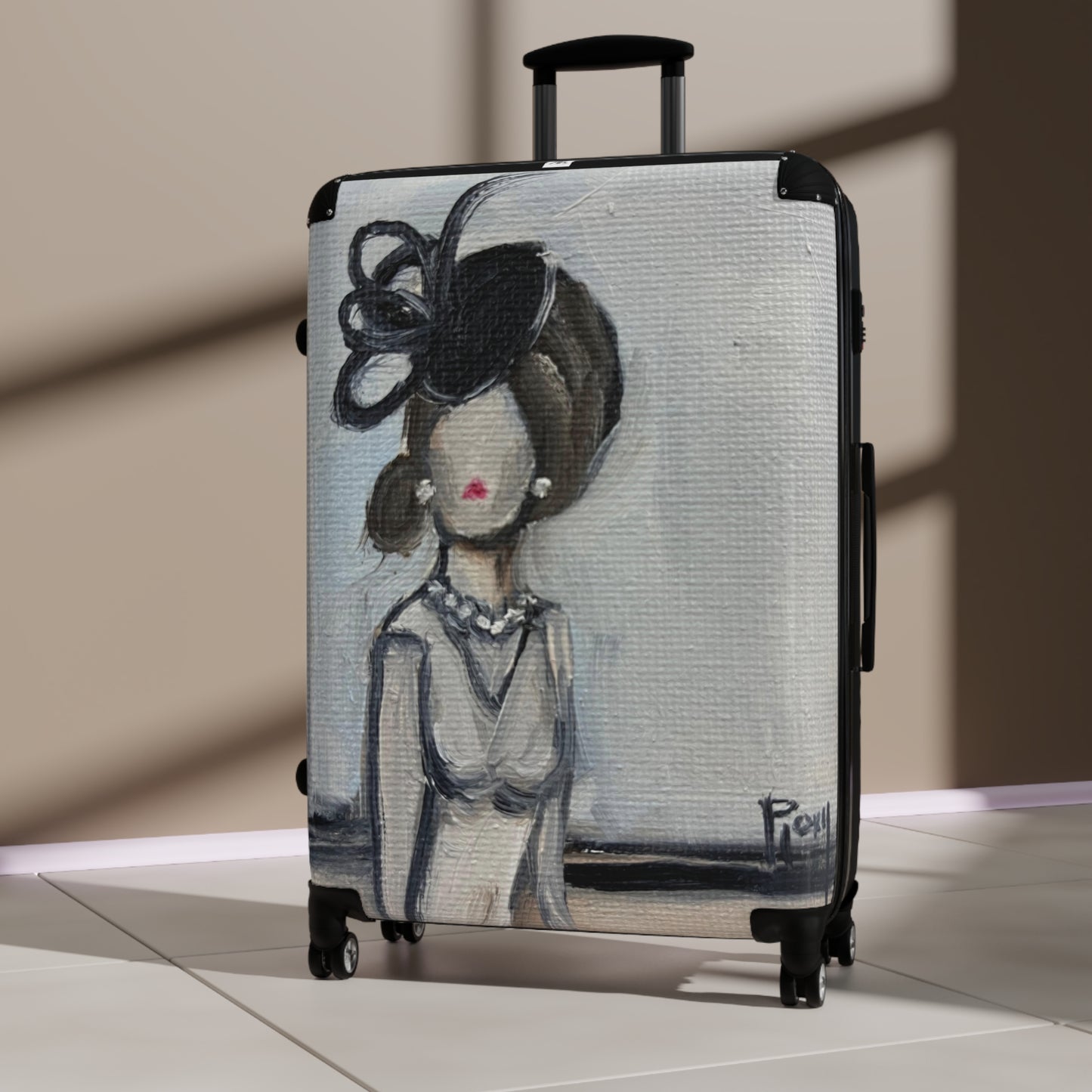 "Fascinating in Pearls"  Suitcase  Carry on, Medium & Large