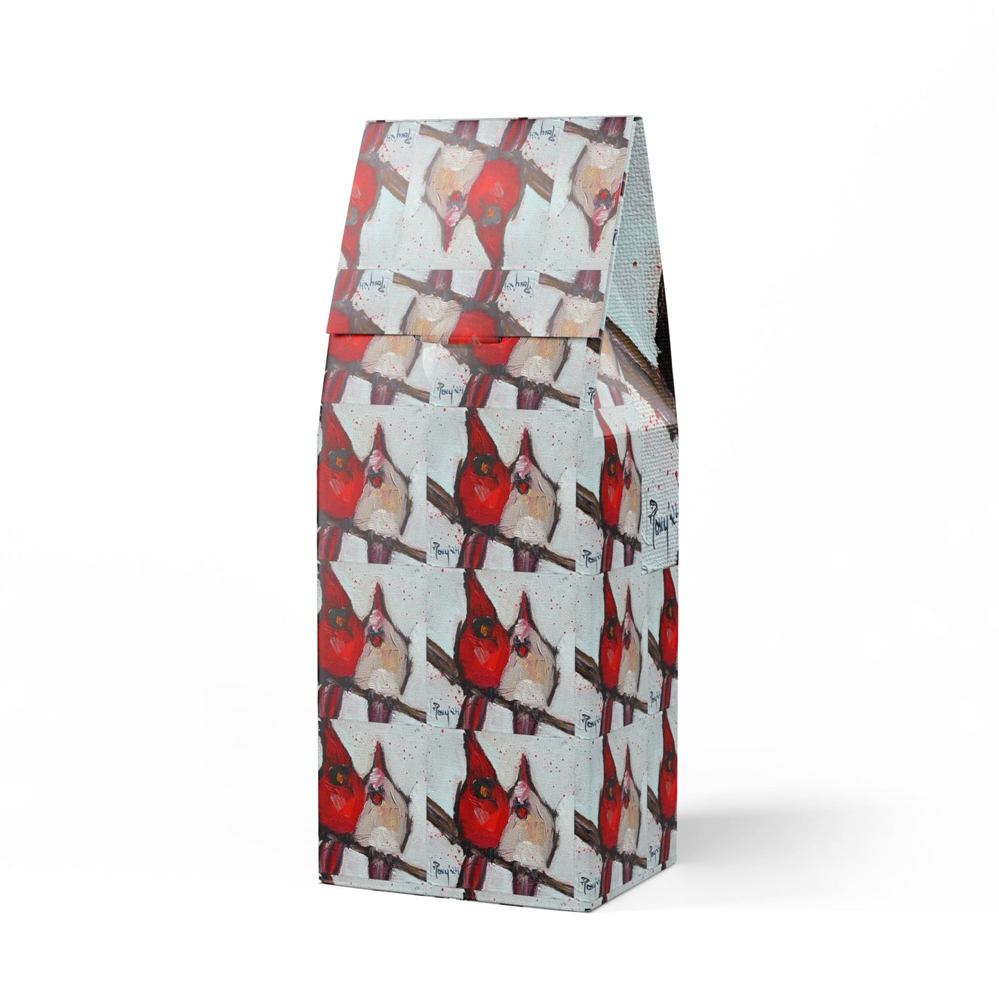 Cute Couple-Cardinal Birds- Toasty Roast Coffee 12.0z Bag