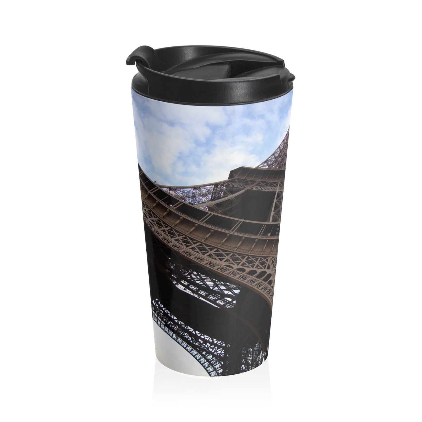 Tasse de voyage en acier inoxydable Paris Tour Eiffel
