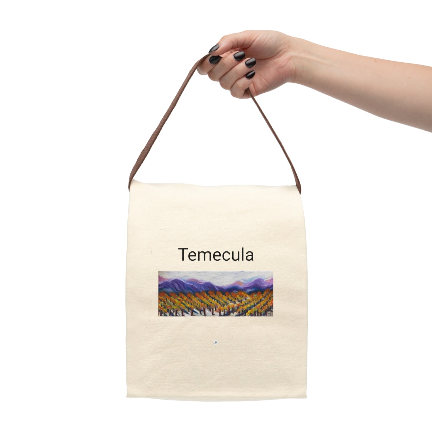 Misty Vines Temecula Souvenir Canvas Lunch Bag With Strap
