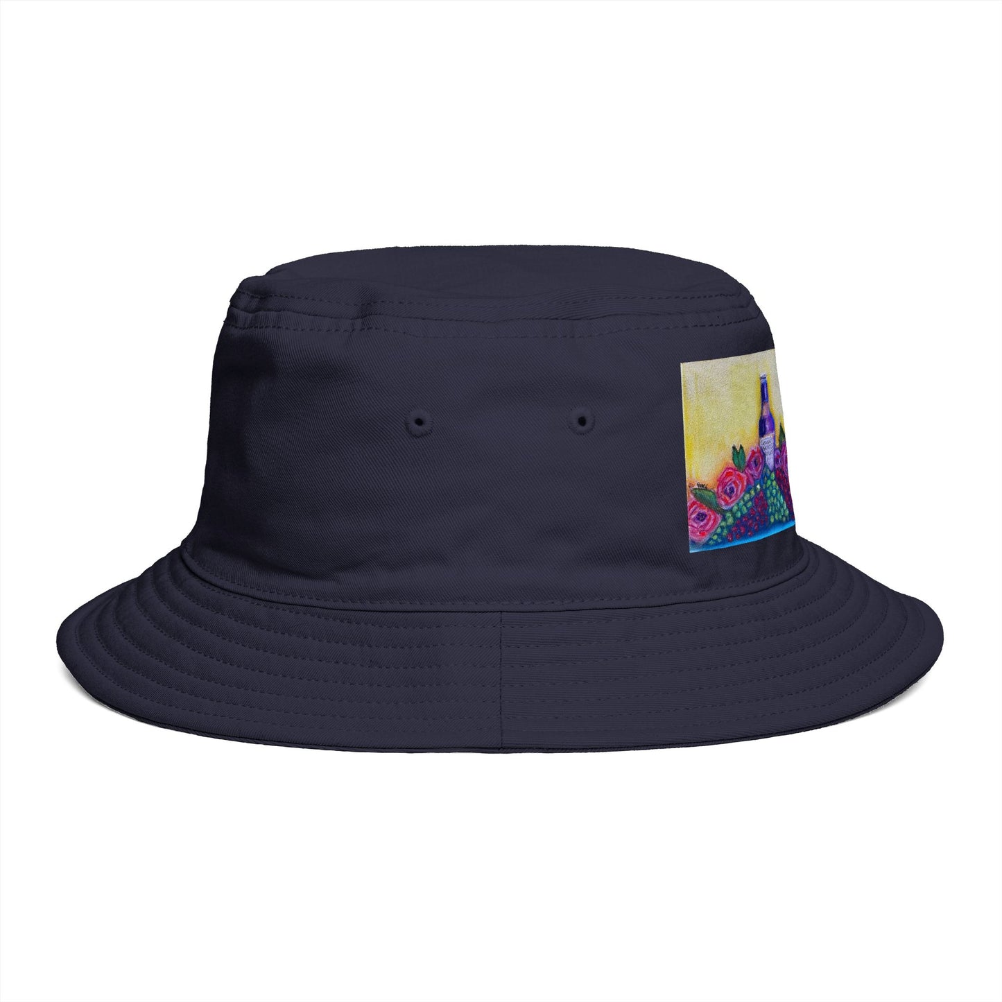 Roxy Rich Fine Art -GBV Wine and Roses - Stylish Durable Bucket Hat