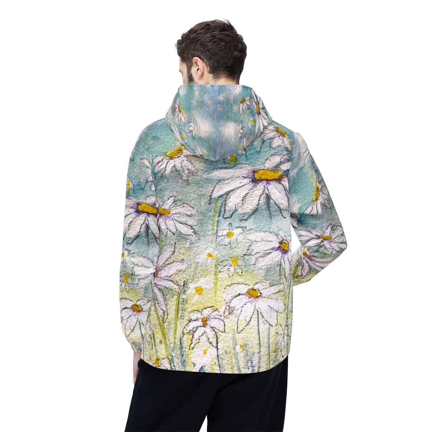 Lightweight Windbreaker Jacket — Daisies
