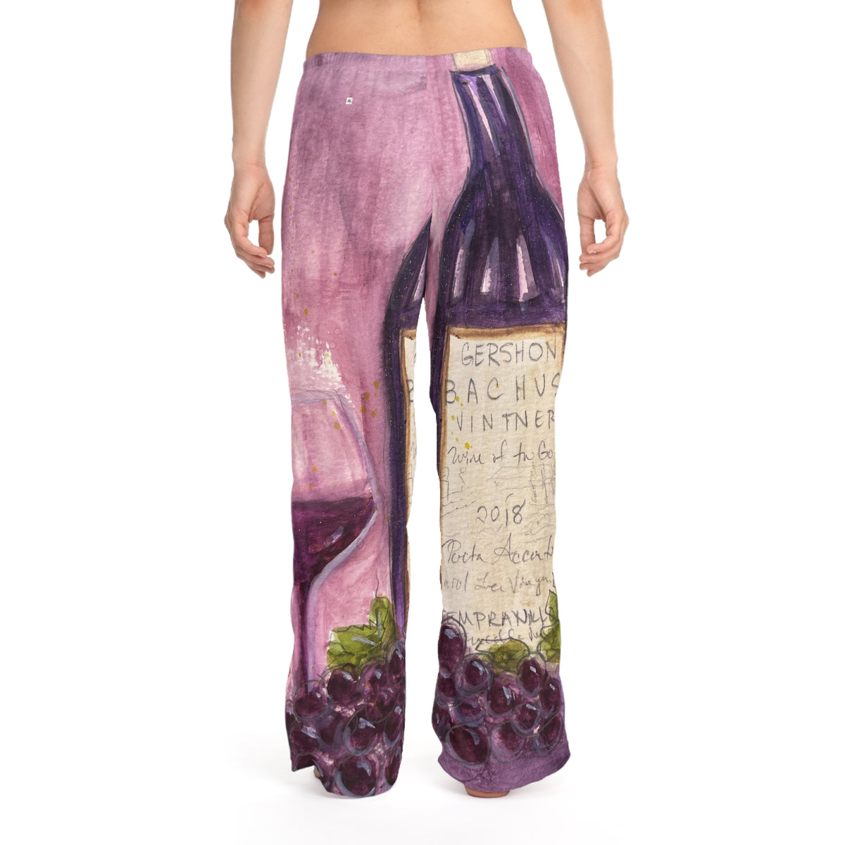 Pajama Pants - GBV Porta Accanto Tempranillo- Wine- Women's Pajama/Lounge Pants