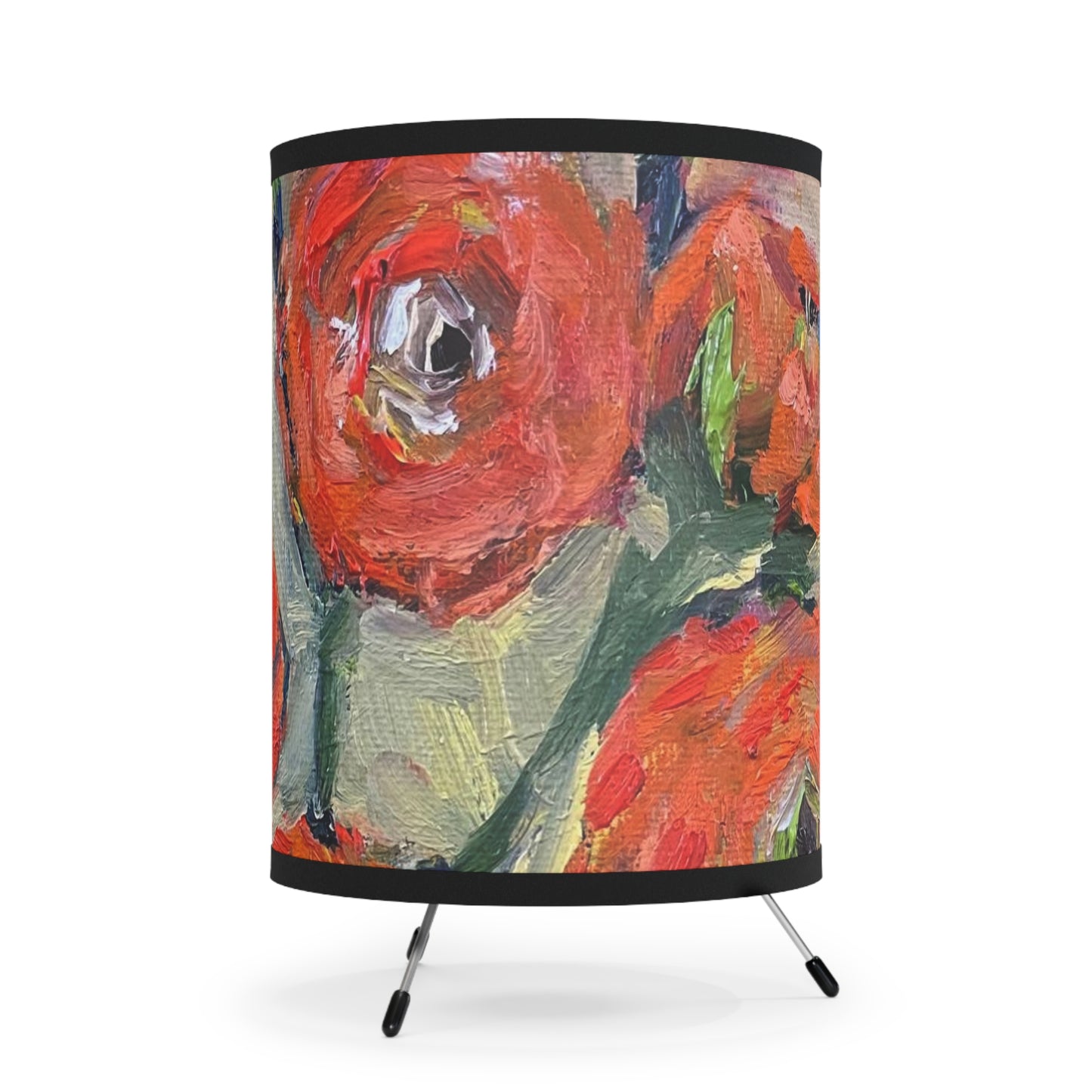 Flores Ranunculas NaranjaLámpara Trípode