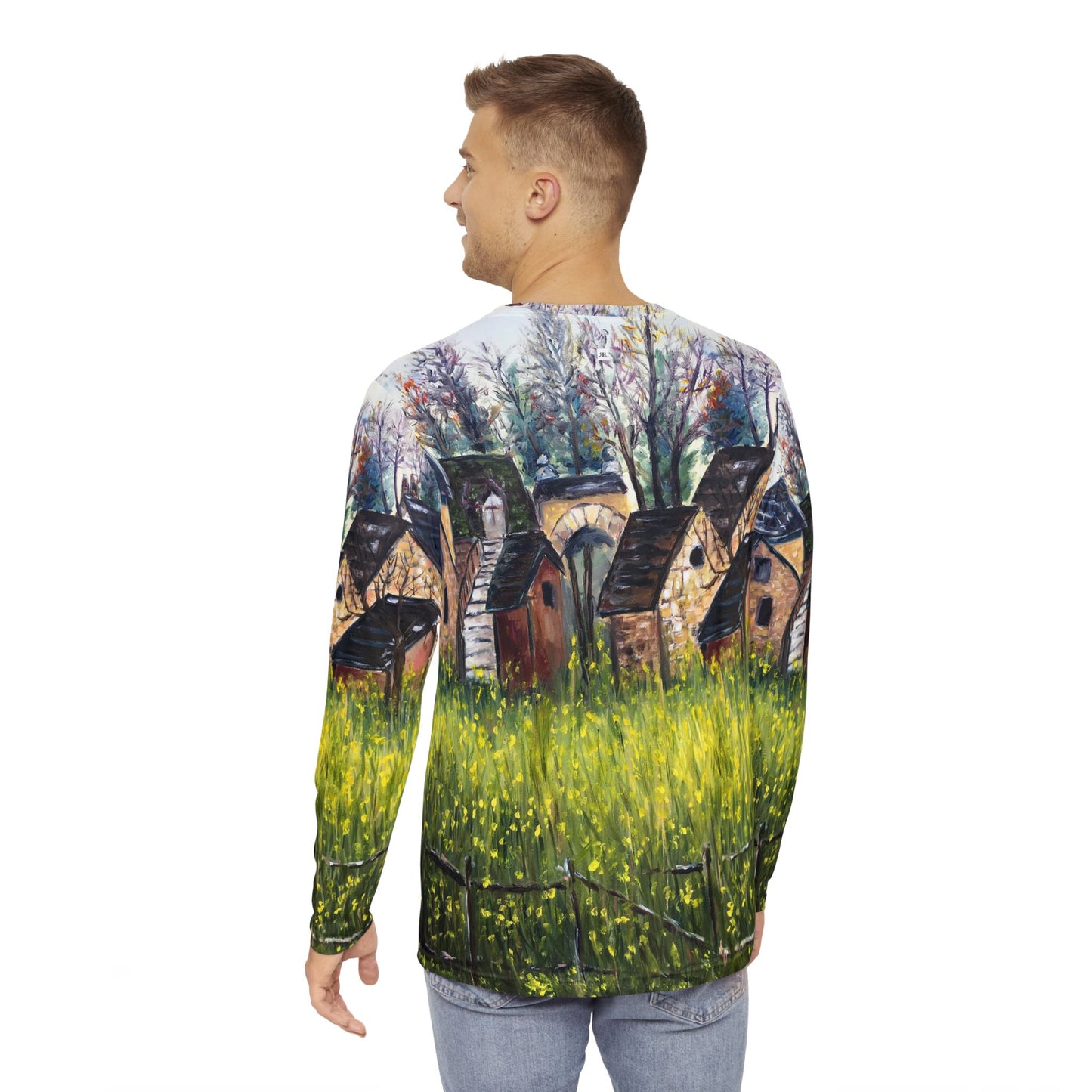 Men's Long Sleeve Shirt - Unique Classic Tee-The Queen’s Hamlet Versailles Palace