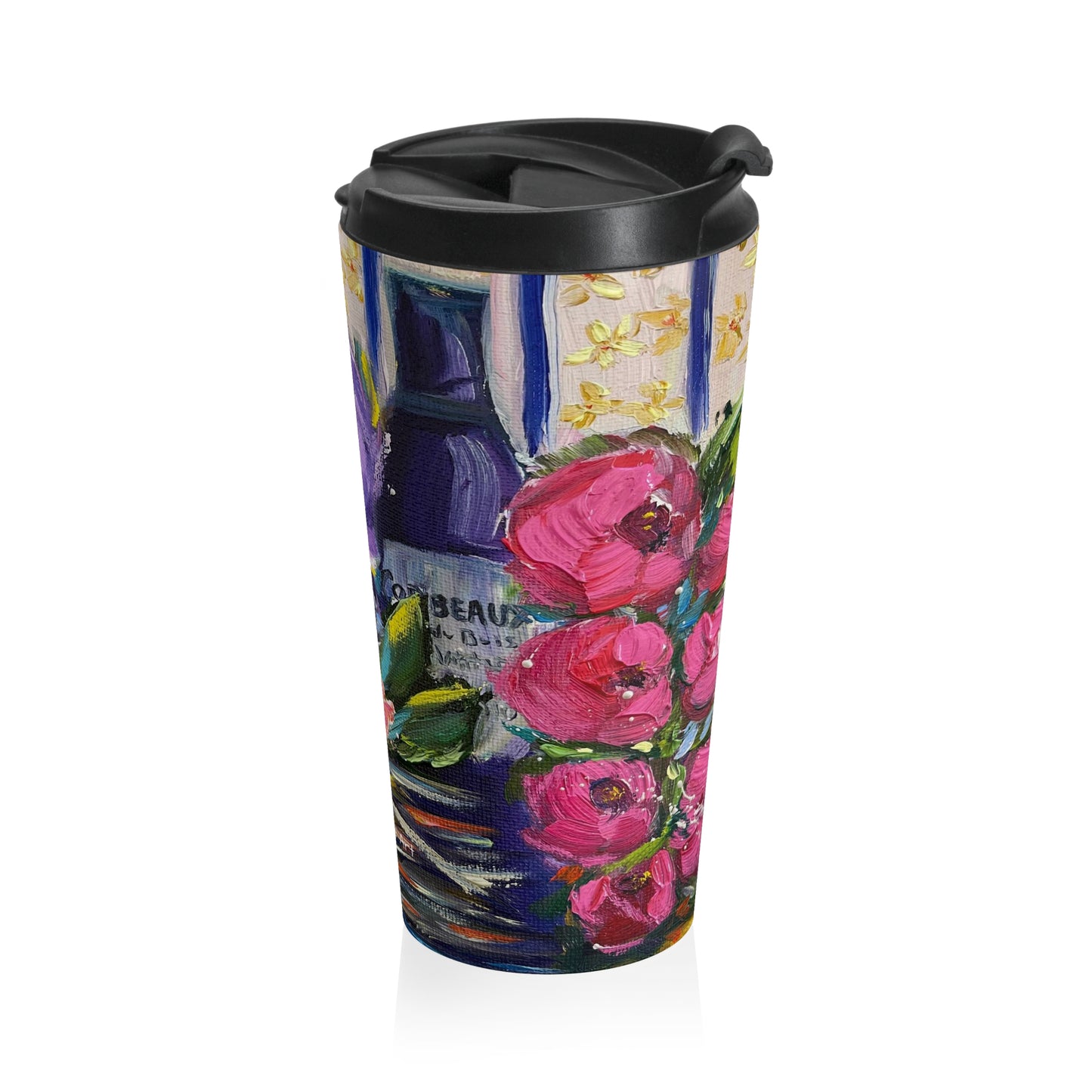 Corbeaux-Wine and Lavender- Stainless Steel Travel Mug