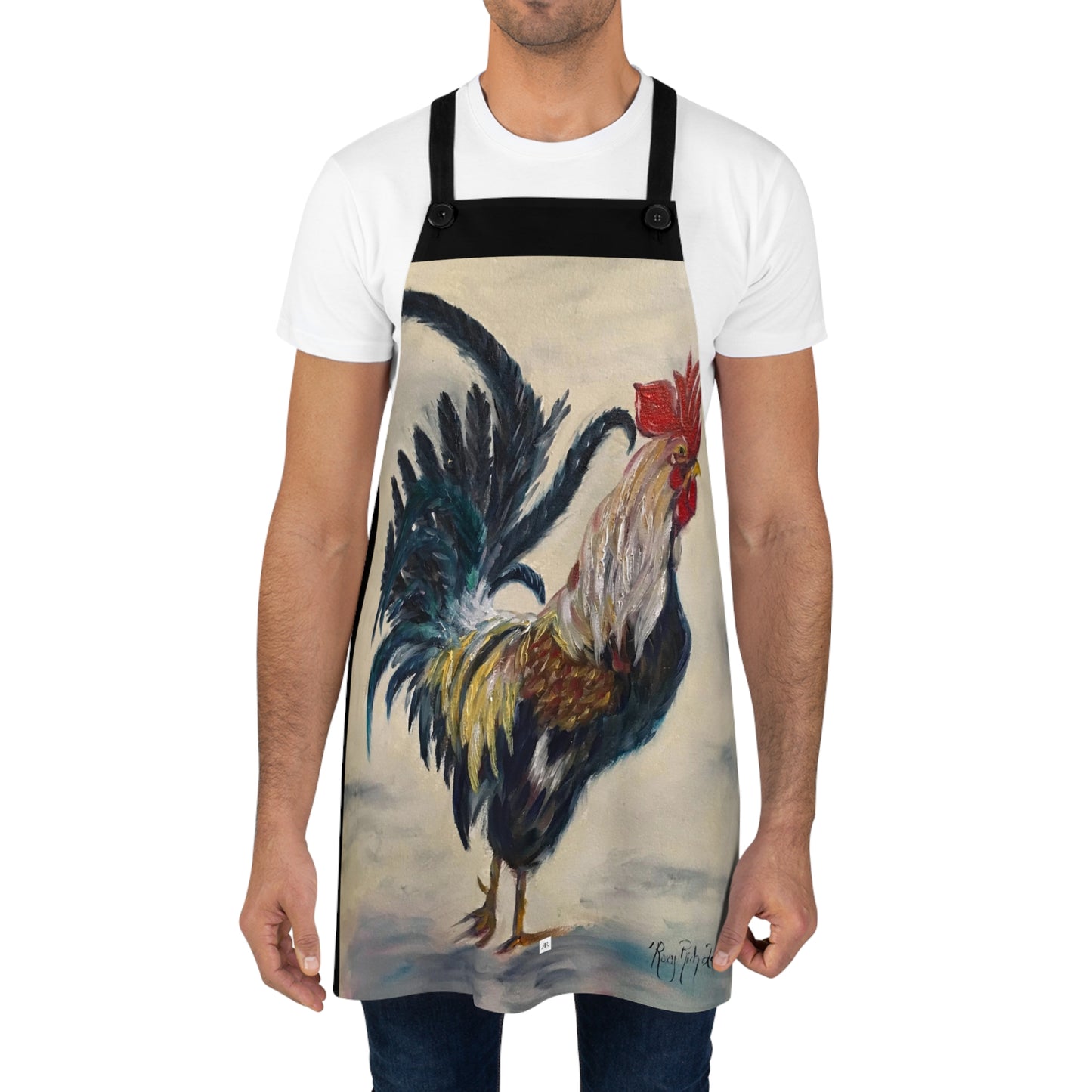 Gallo colorido "Jefe" Delantal