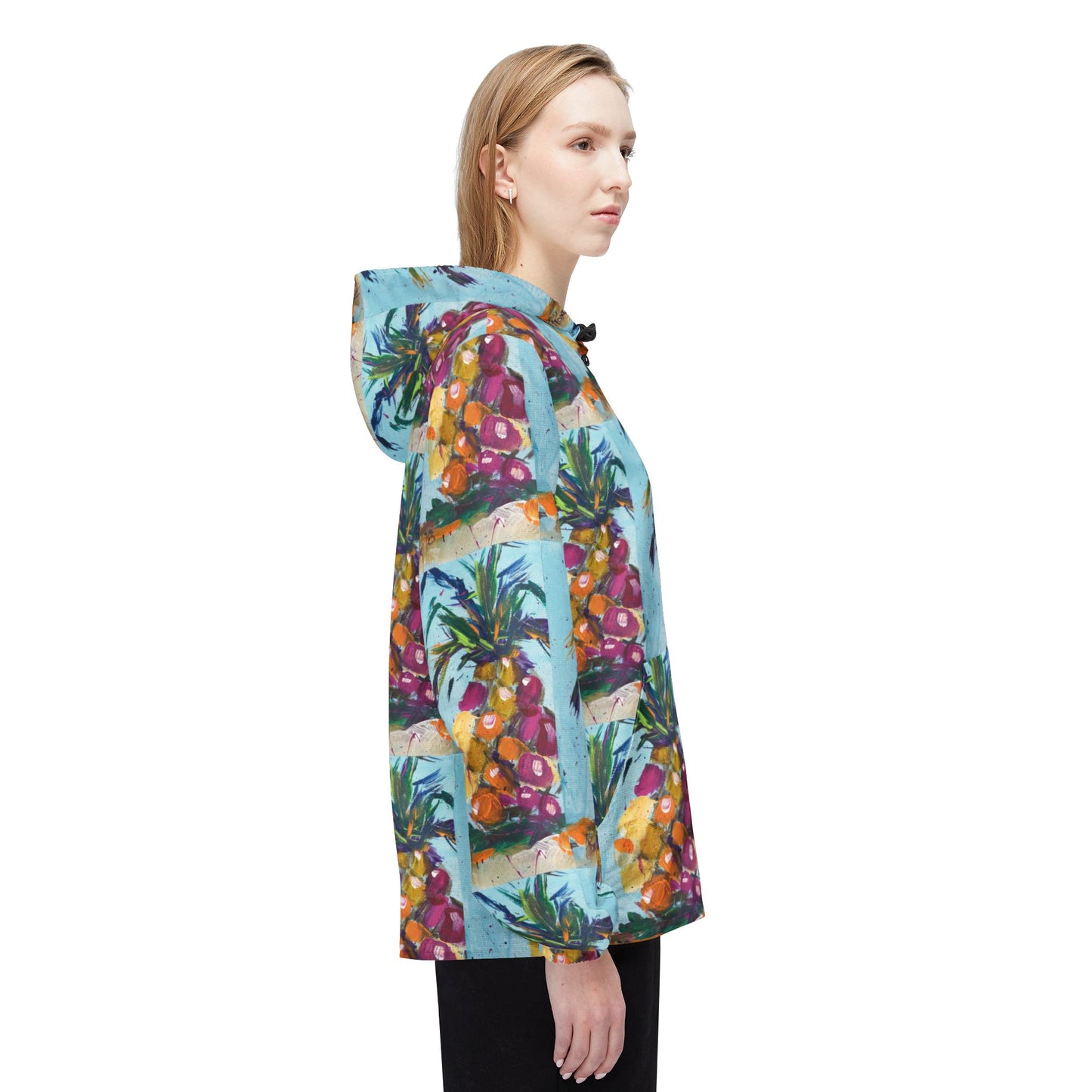 Lightweight Windbreaker Jacket — Pink Pineapple