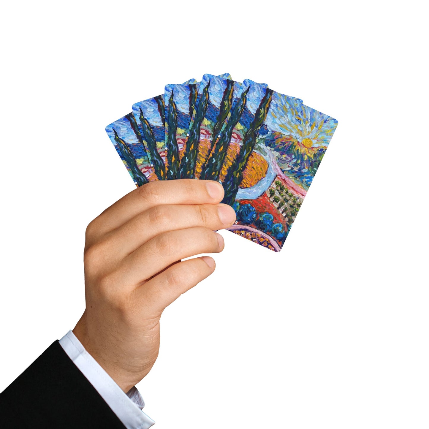 Playing Cards- Sunny Cypresses at Robert Renzoni