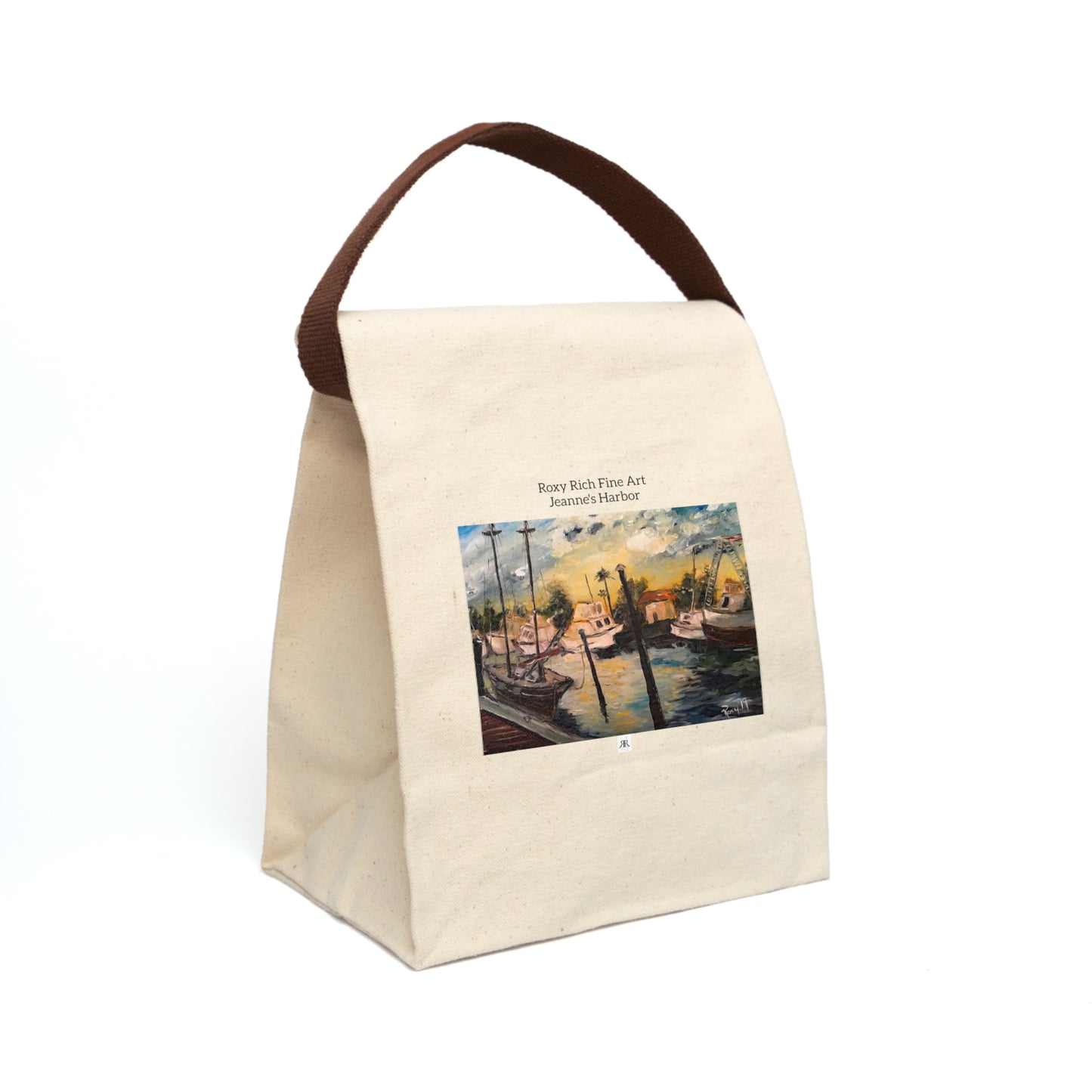 Copy of Snowman Canvas Lunch Bag With Strap