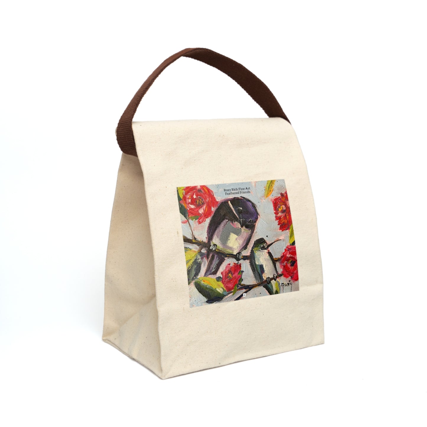 Feathered Friends Canvas Lunch Bag With Strap