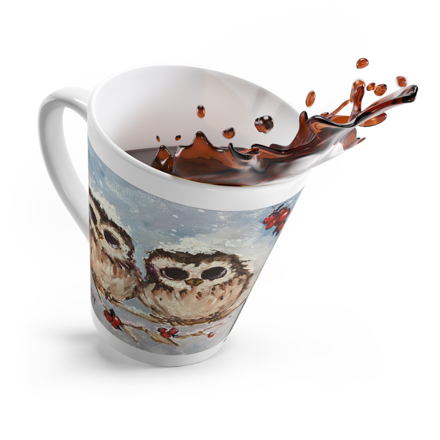 Mug - Adorable Baby Owls in Snow-Made in and Ships from USA