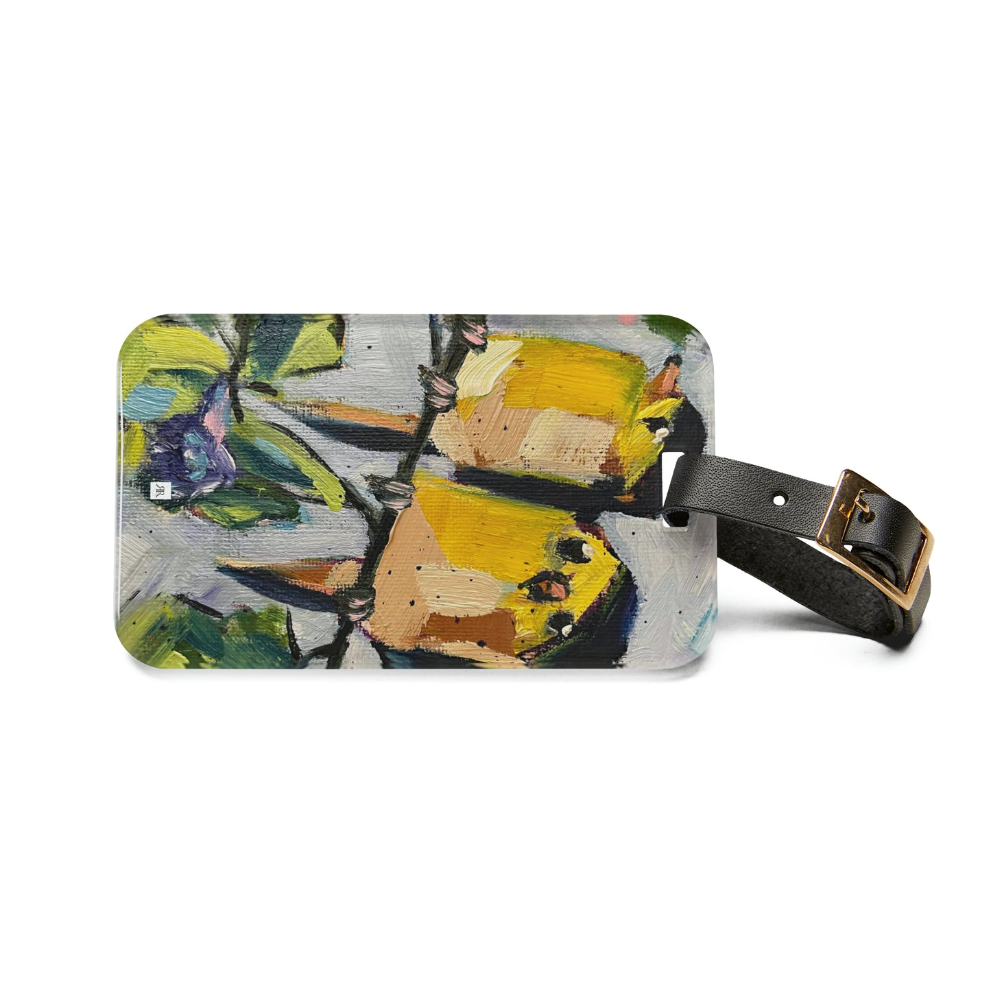 Morning Glory Goldfinches Luggage Tag