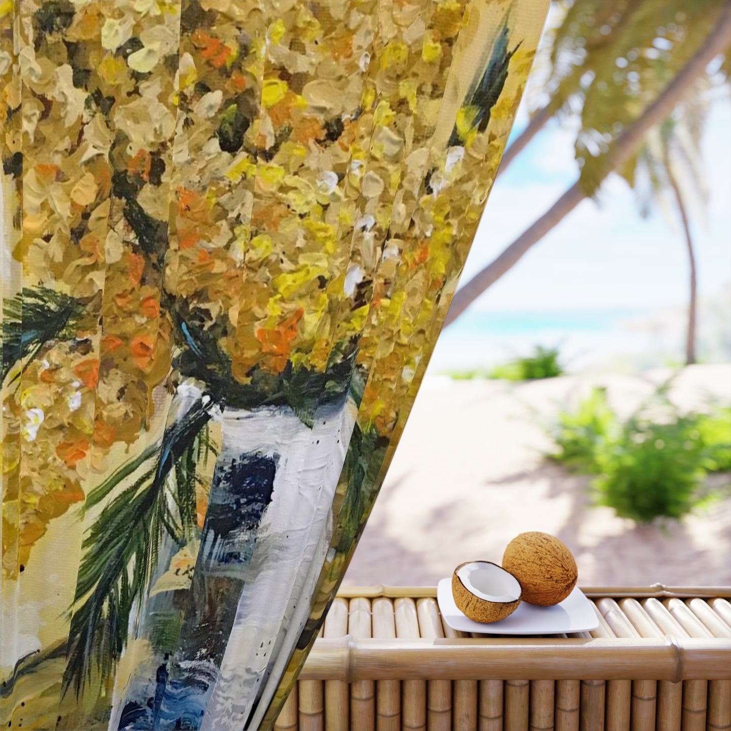 Goldenrod Window Curtains (1 Piece)