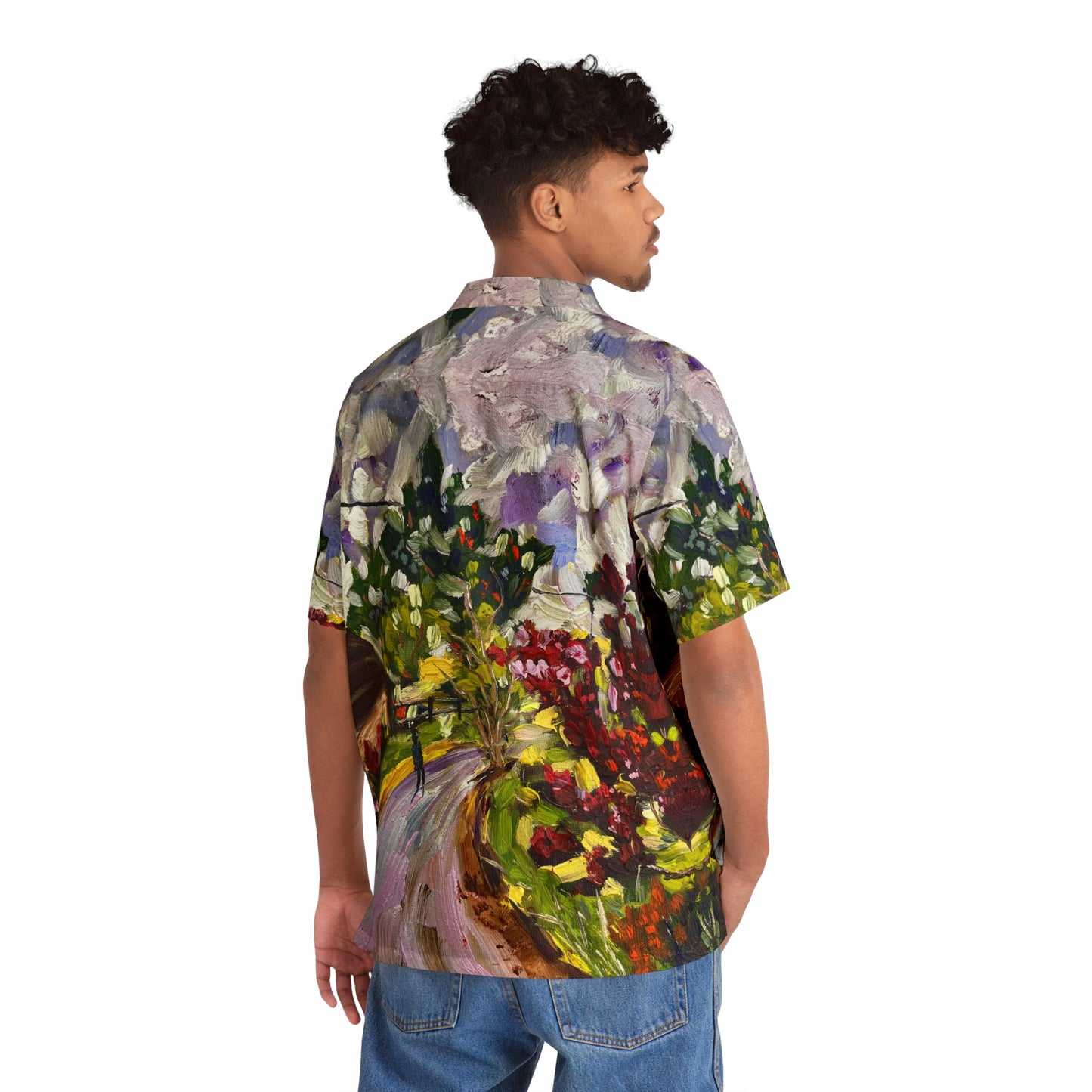 Men's Hawaiian Shirt- Dreamy Walk in Churchill-Cotswolds