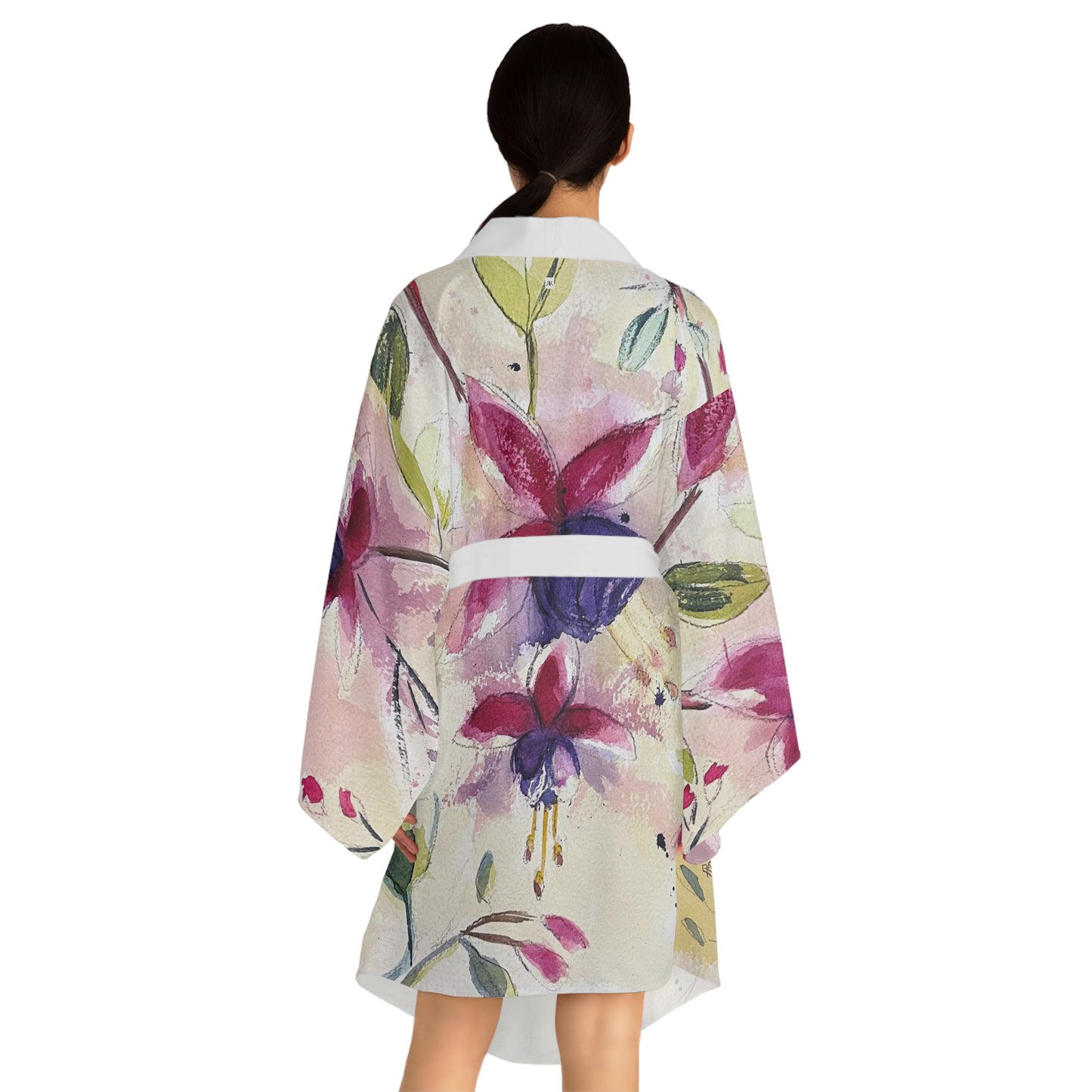 Kimono Robe - Fluffy Fuchsias