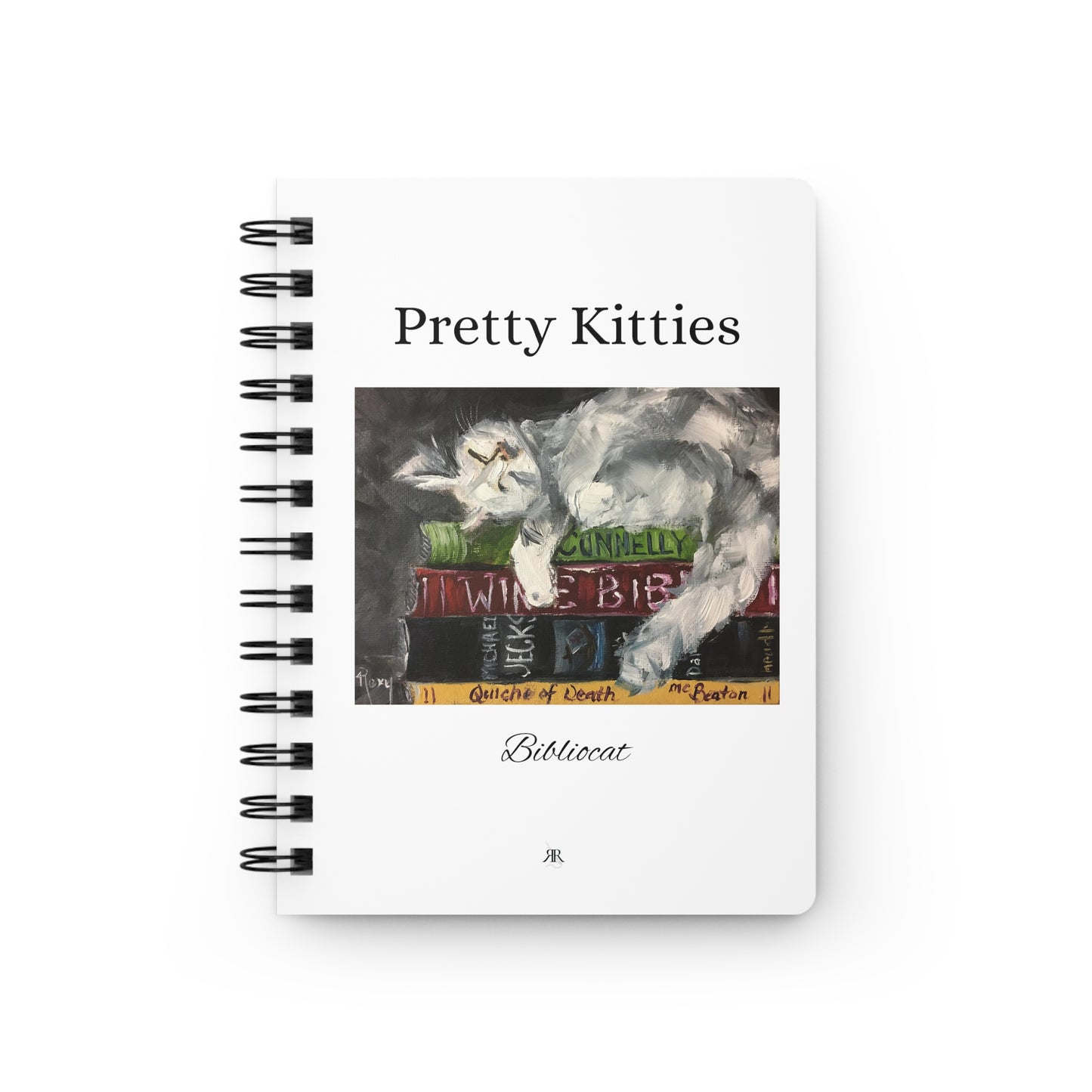 Pretty Kitties -Five Adorable Cat Paintings- Spiral Bound Journal