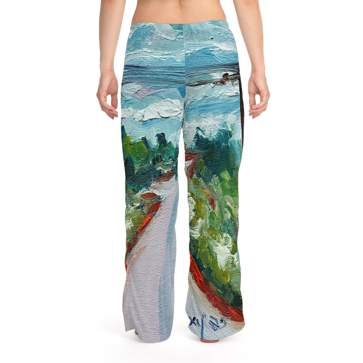 Women's Pajama Pants-Road to Tranquility-Cotswolds
