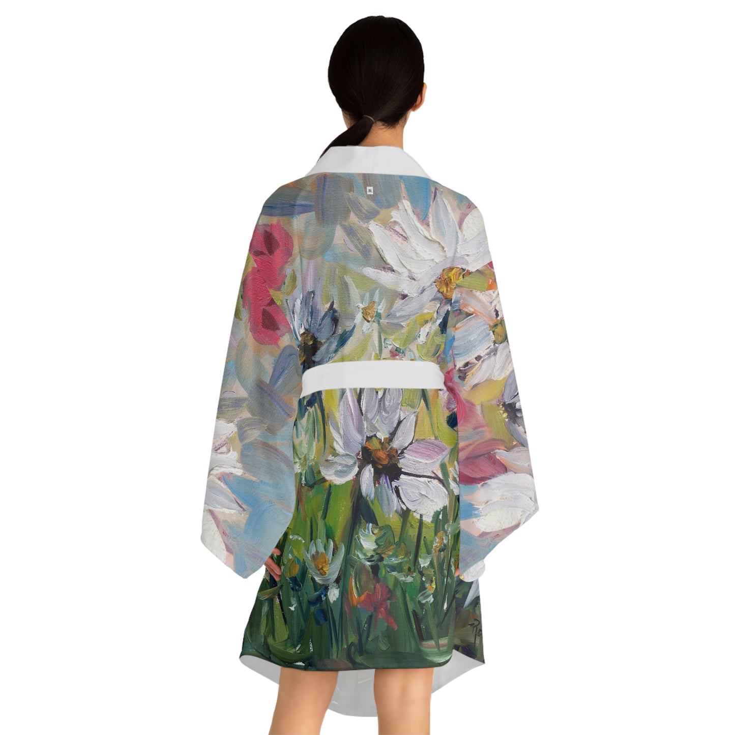 Kimono Robe -Abstract Daisies