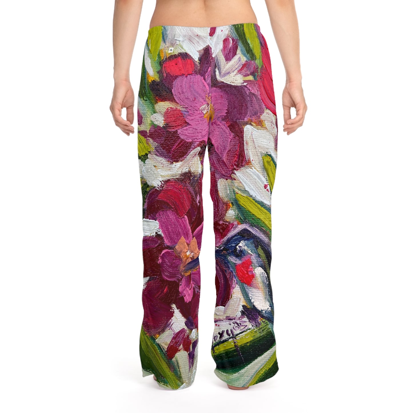 Pajama Pants - Fleeting Beauty-Hummingbird- Women's Pajama/Lounge Pants