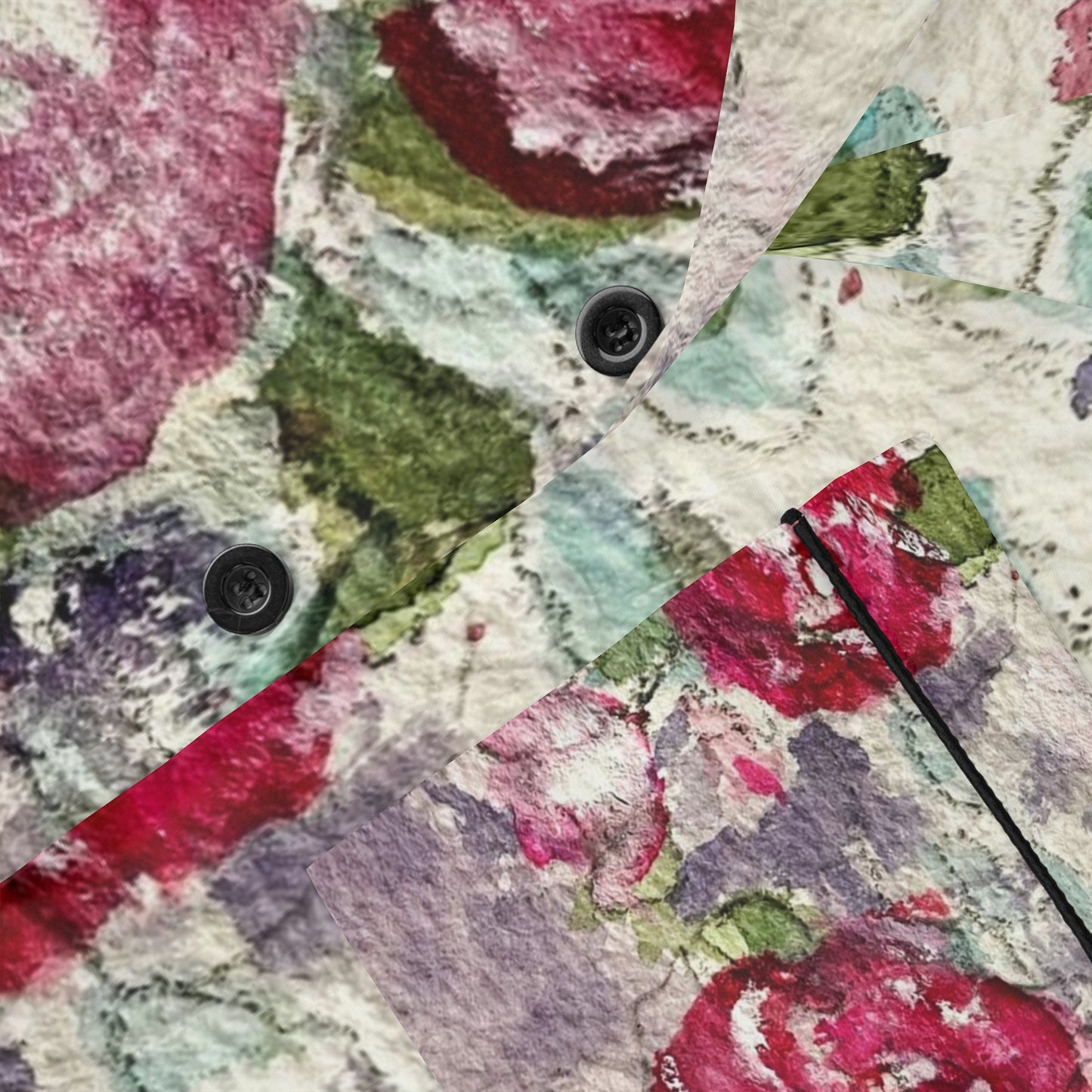 Satin Pajamas - Roses on the Foyer