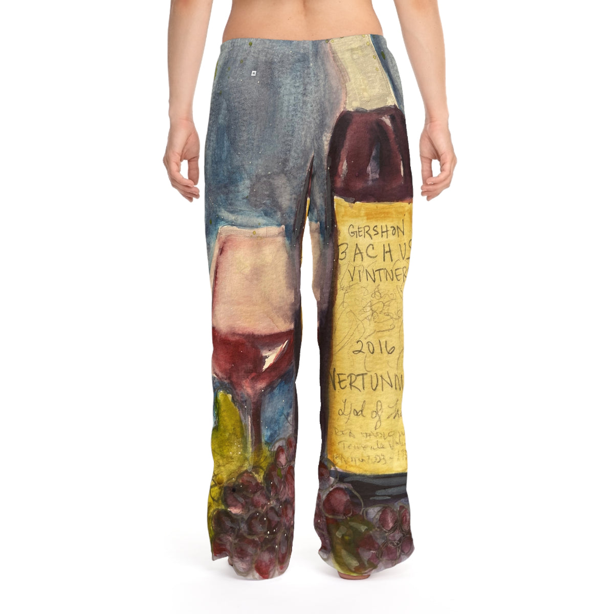 Pajama Pants - GBV Vertunmus Wine- Women's Pajama/Lounge Pants