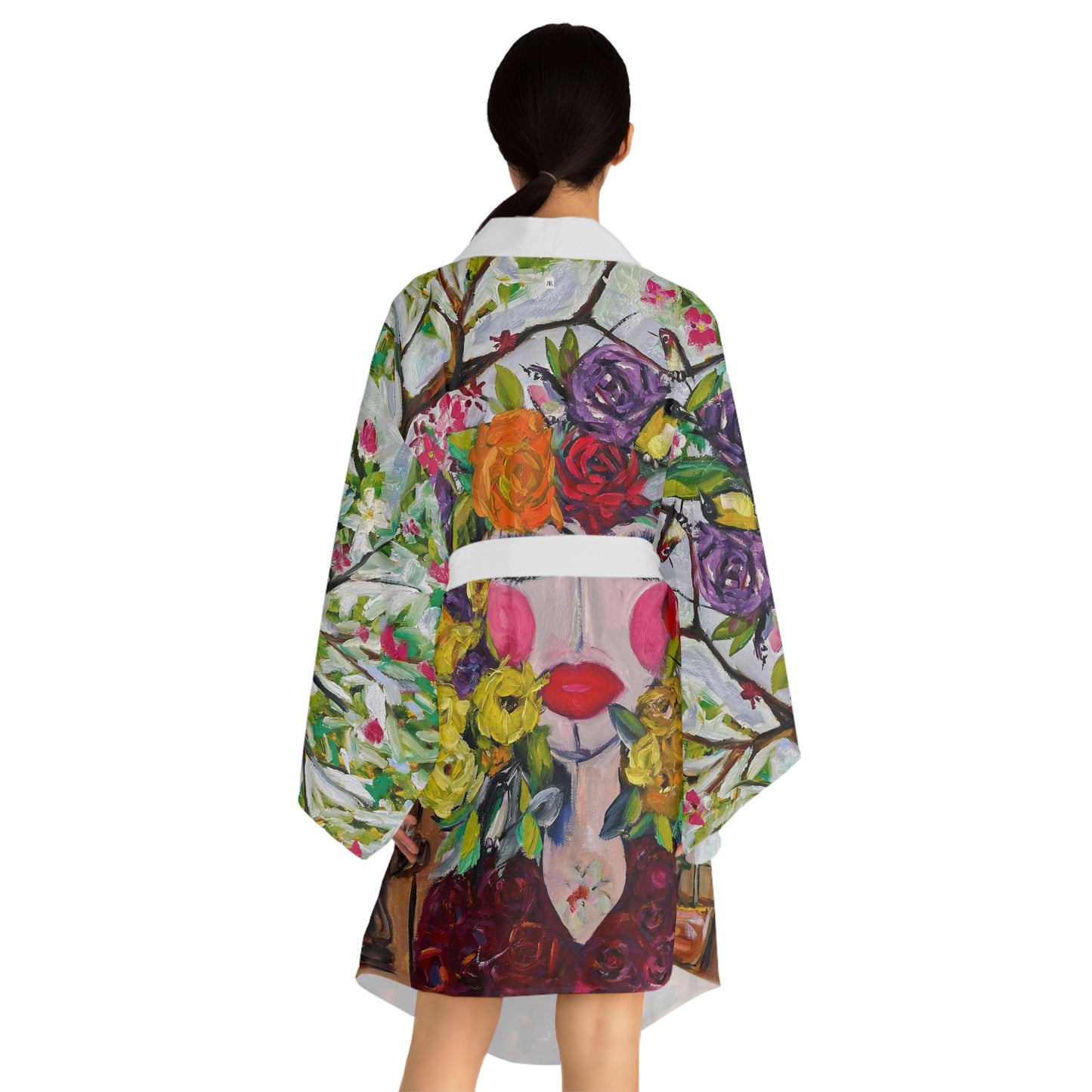Kimono Robe - Elegant Garden Goddess