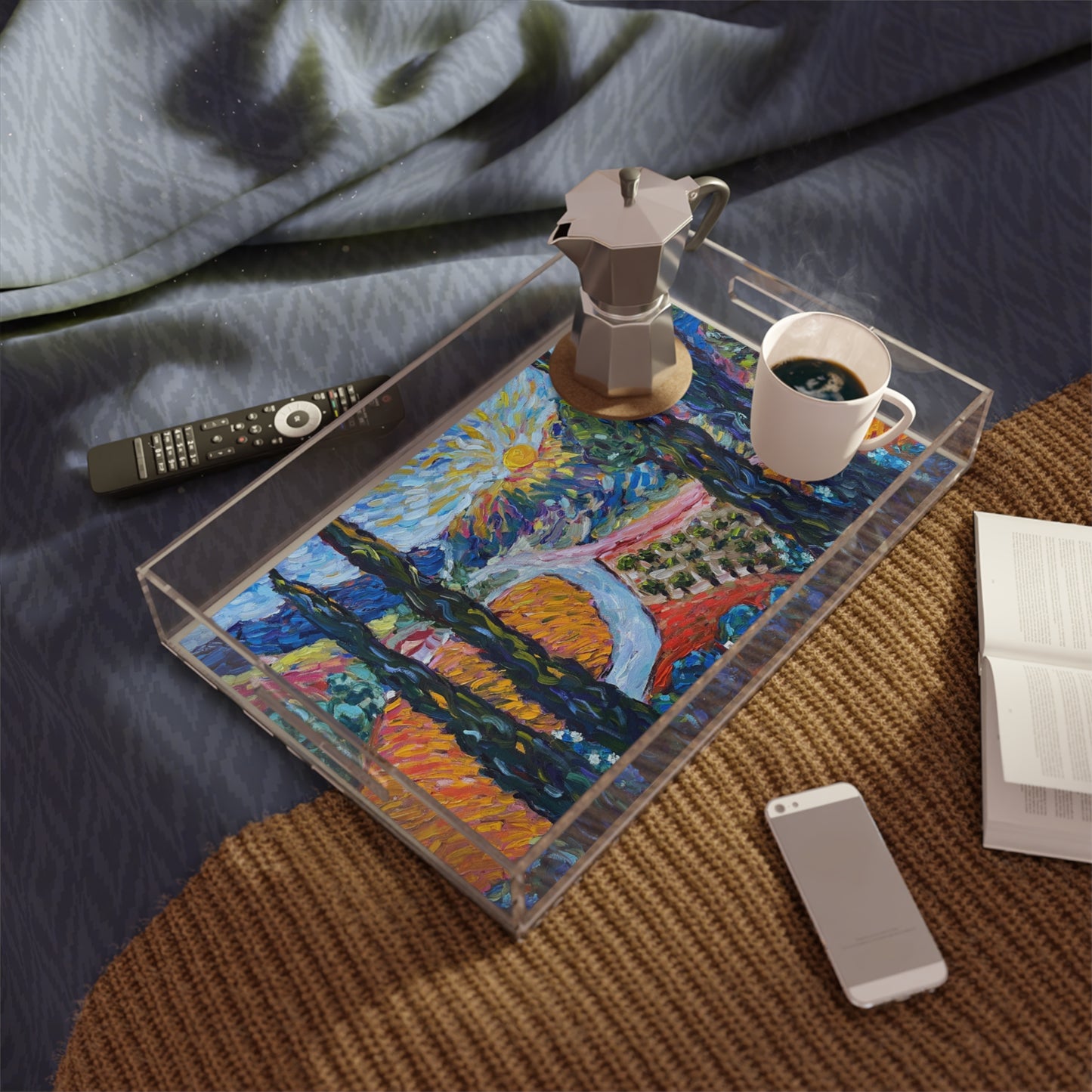 Bandeja acrílica Sunny Cypresses