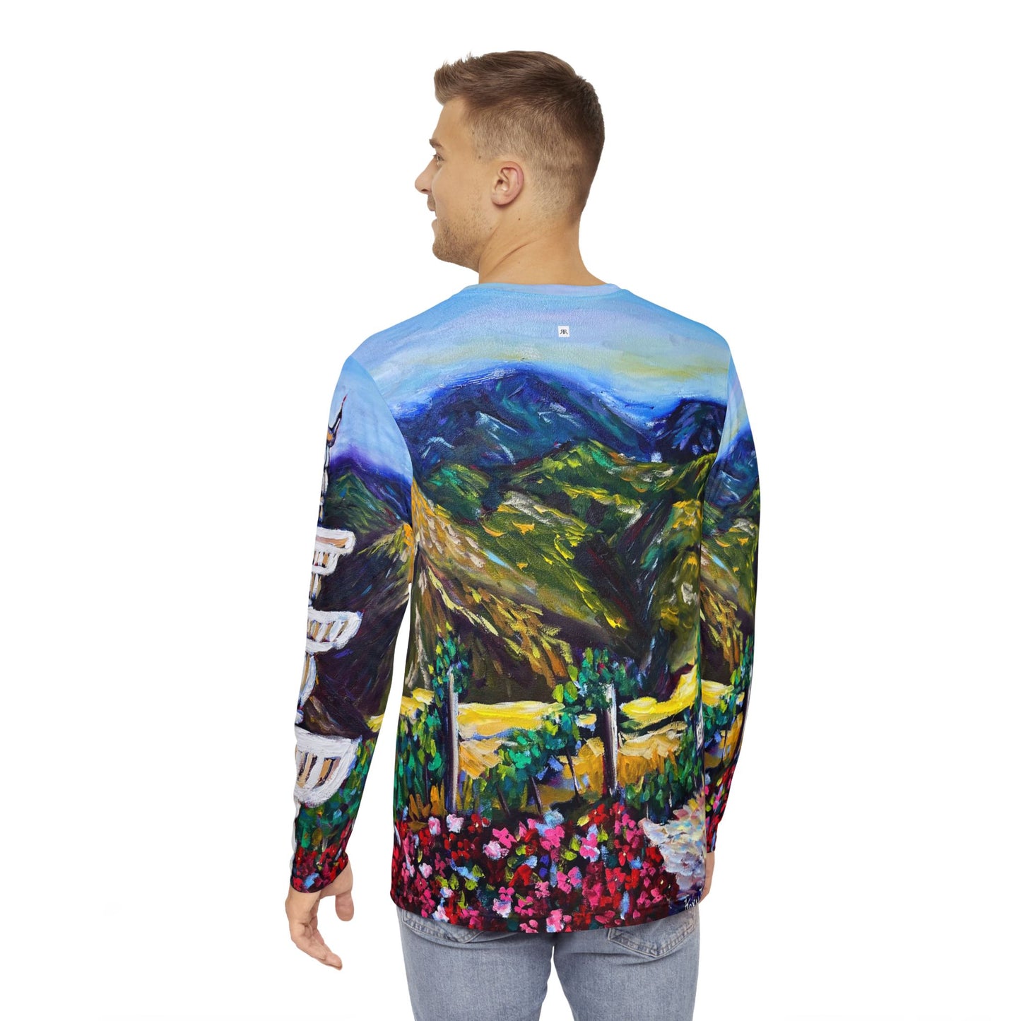 Men's Long Sleeve Shirt - Unique Classic Tee-Fountain Vista at GBV