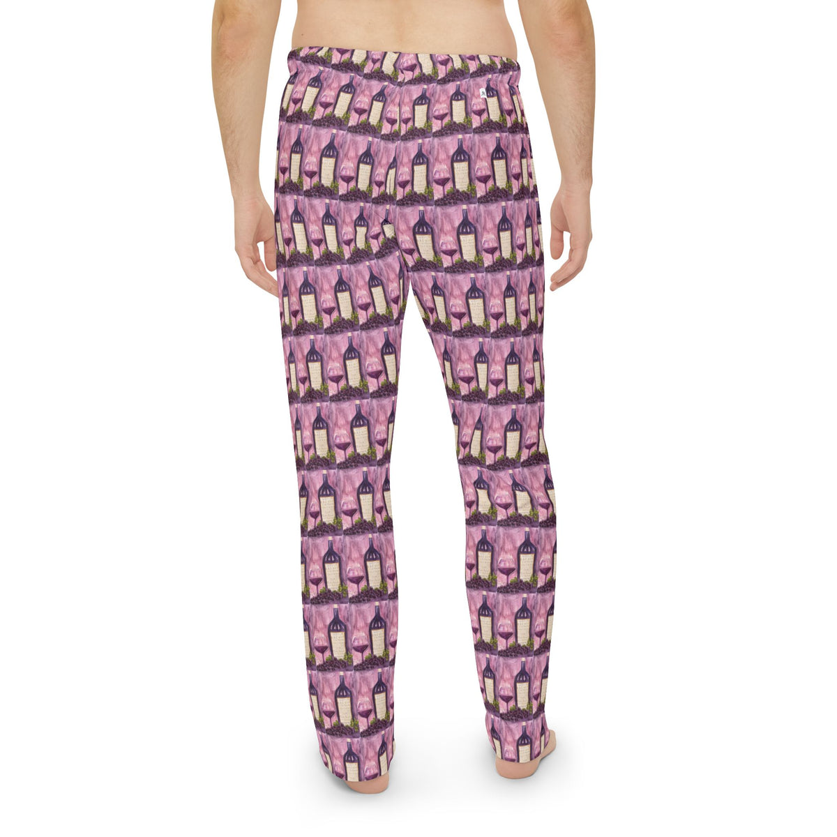 Men's Pajama Pants — GBV Tempranillo Wine- Allover Print Lounge Pants