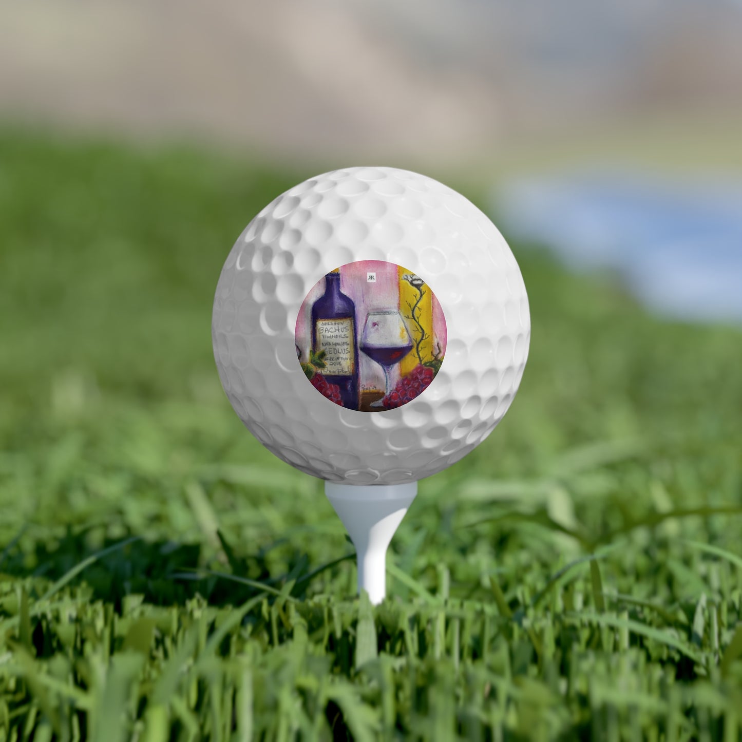Golf Balls, 6pcs-Aeolus Wine and Clique Glass-GBV