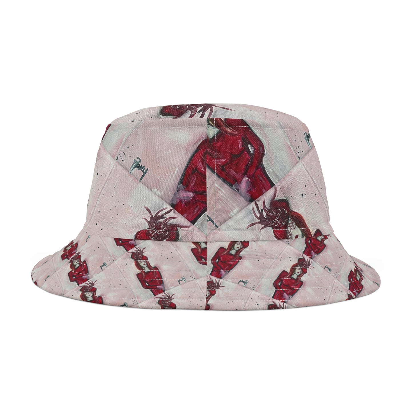 Fascinating in Red Bucket Hat