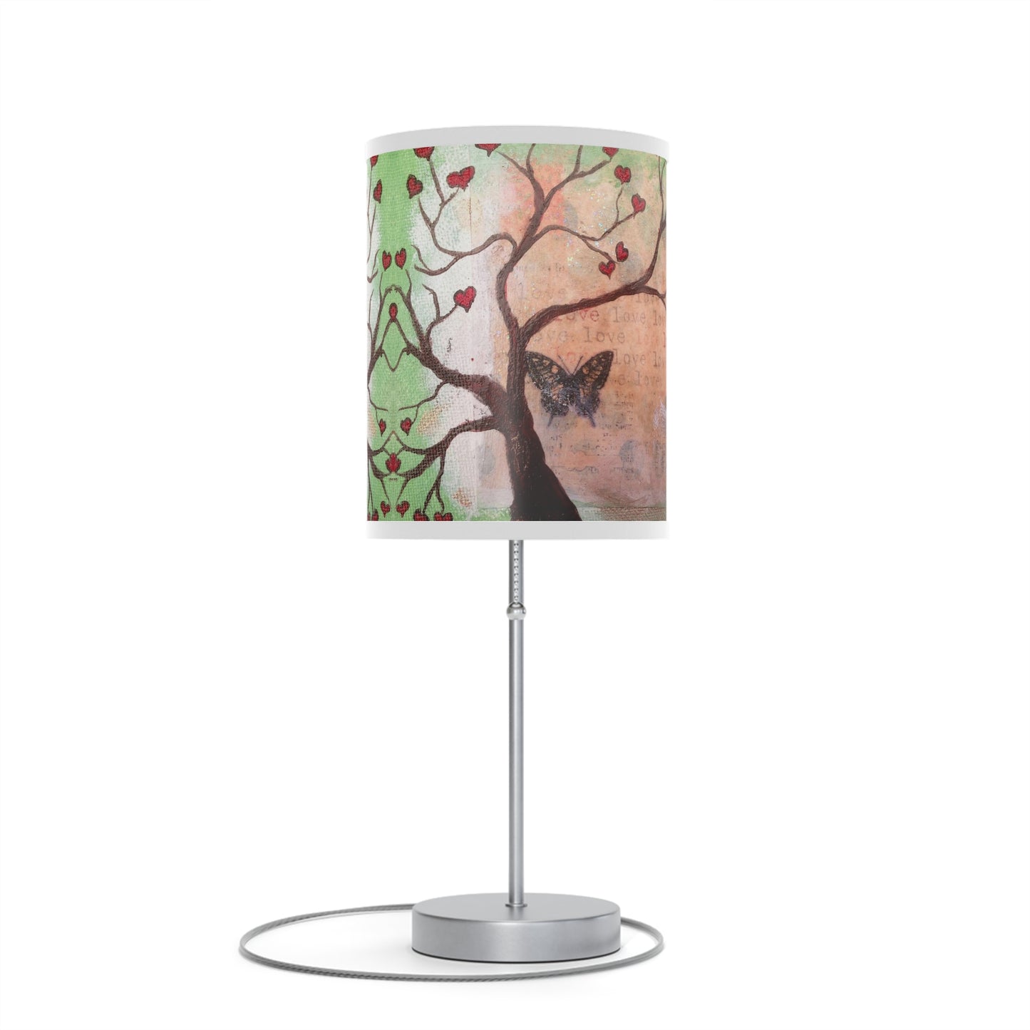 Butterfly Fairy Heart Tree Lamp on a Stand, US|CA plug