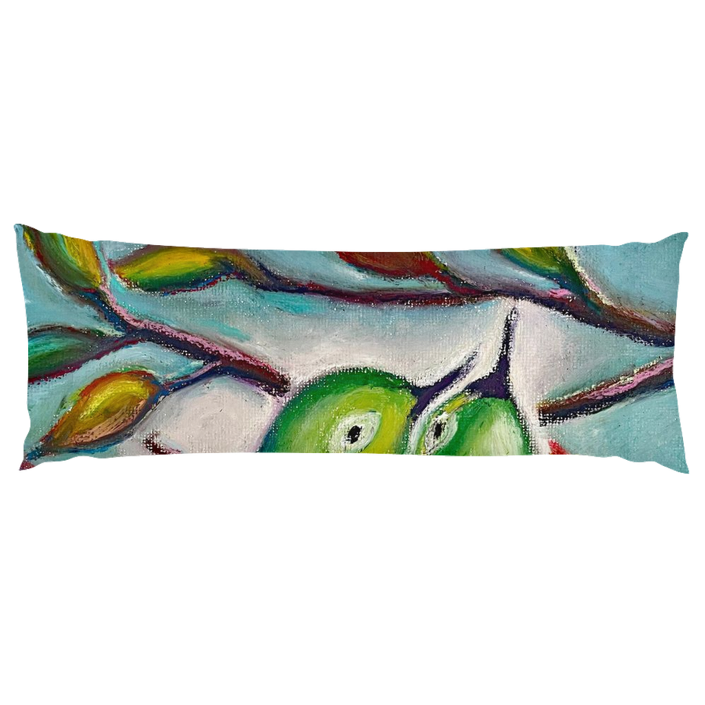 Cuddling Warbler Birds Body Pillow