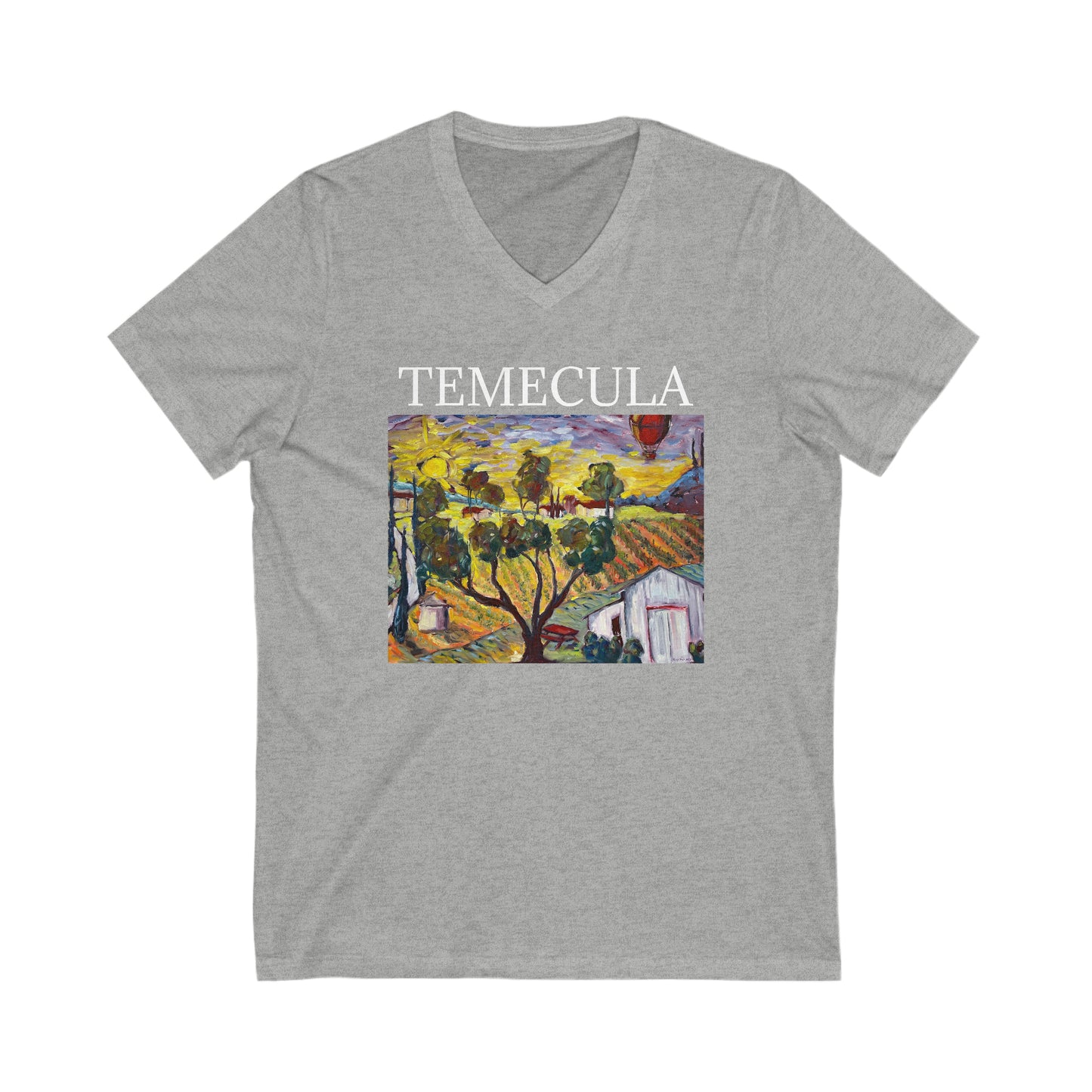 Ultimate Sunrise "TEMECULA" -Unisex Jersey Short Sleeve V-Neck Tee