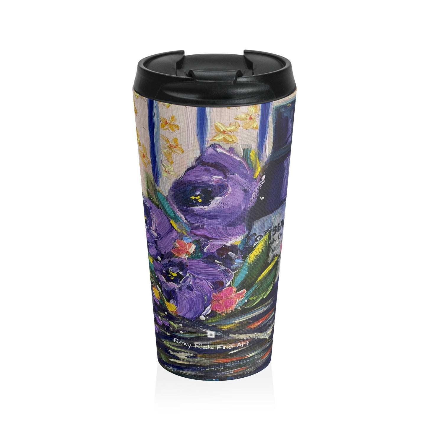 Corbeaux-Wine and Lavender- Stainless Steel Travel Mug