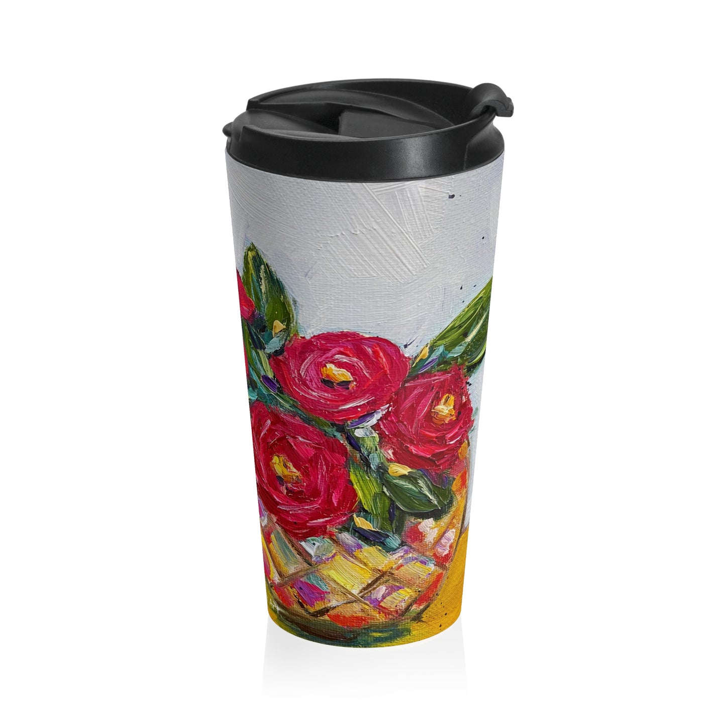 French Bubbles Stainless Steel Travel Mug