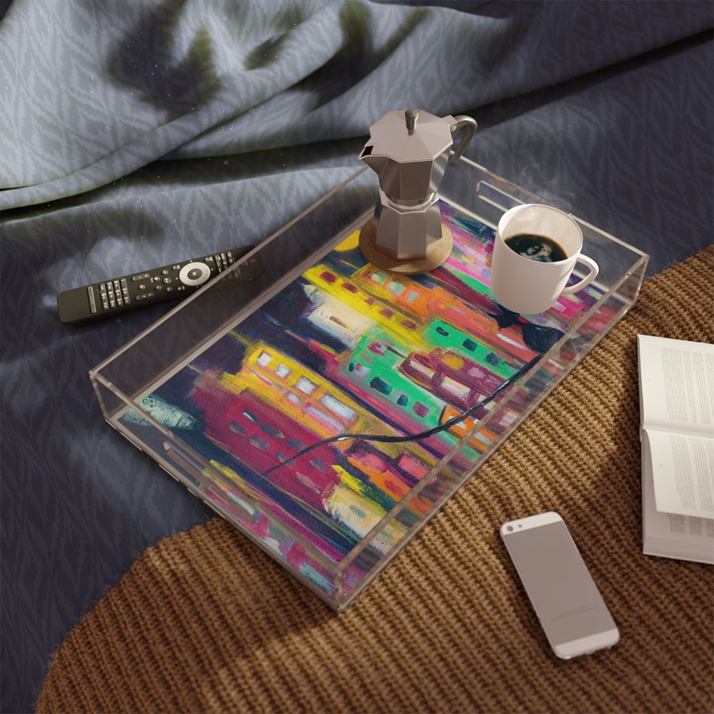 Skyscrapers New York City Kitty Acrylic Tray