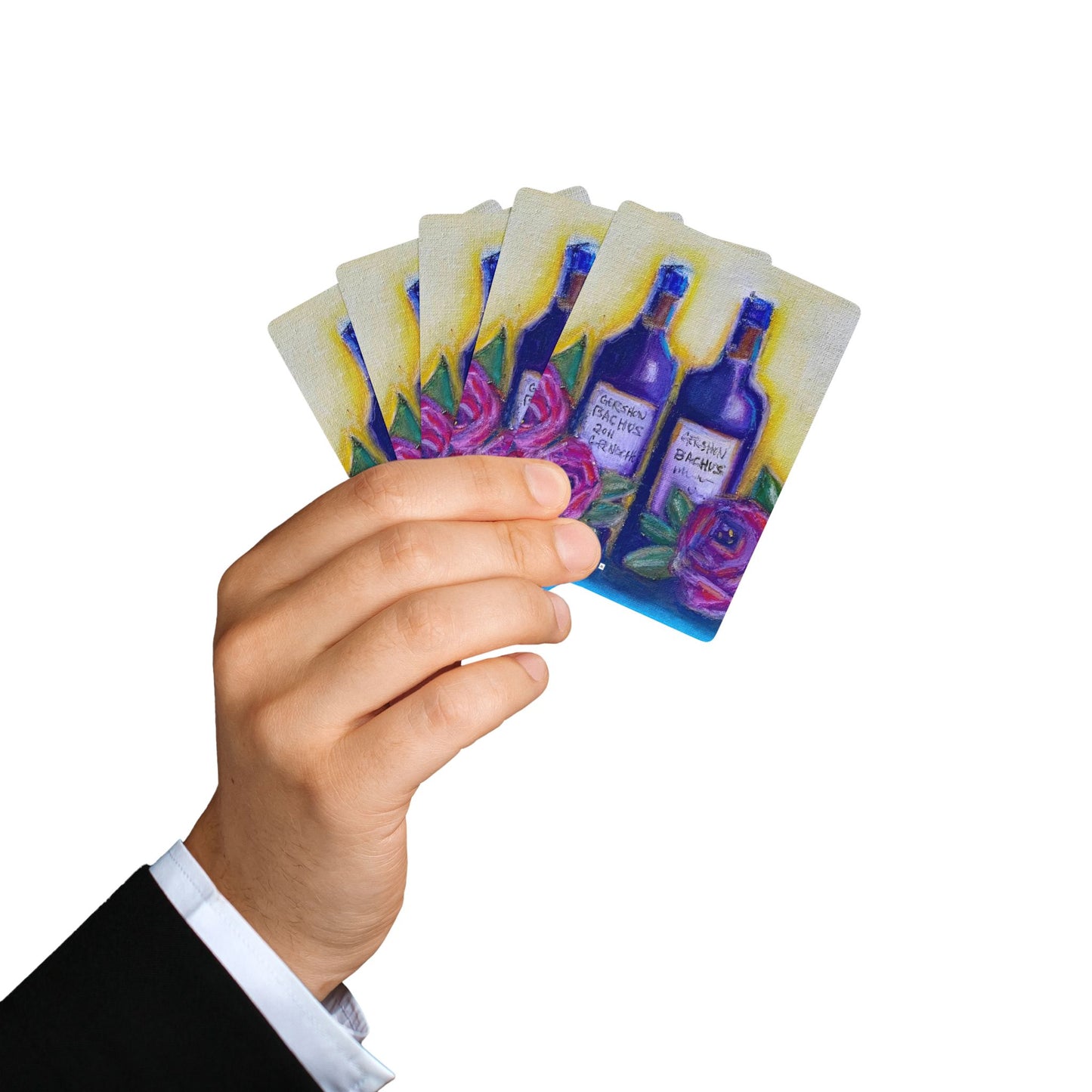 Playing Cards-Wine Bottles and Roses- GBV