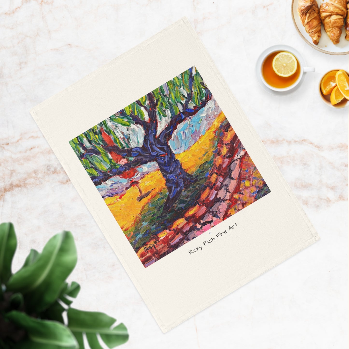 The Anchor Tree Organic Vegan Cotton Tea Towel